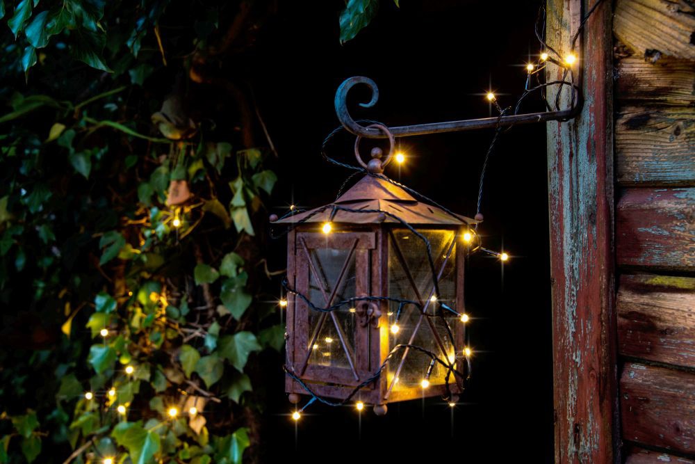 KONSTSMIDE LED-Lichterkette »Weihnachtsdeko aussen«, gefrostet, 200 warm weiße Dioden
