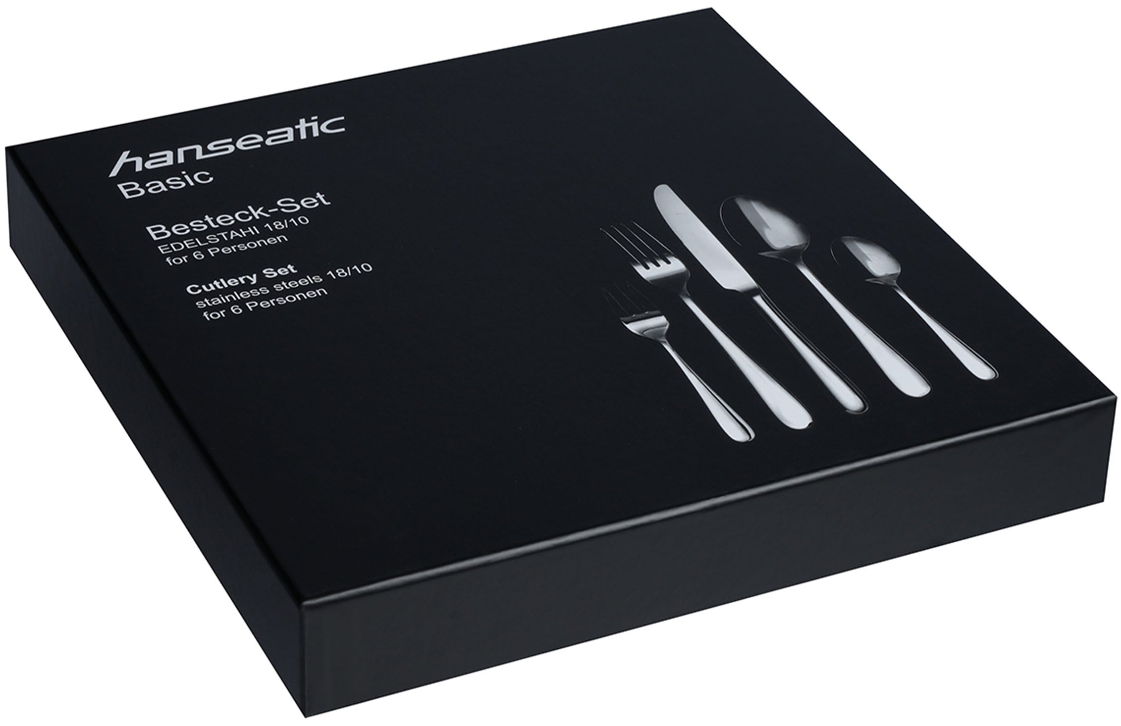 Hanseatic Besteck-Set »BASIC«, (Set, 30 tlg.), modischer Klassiker