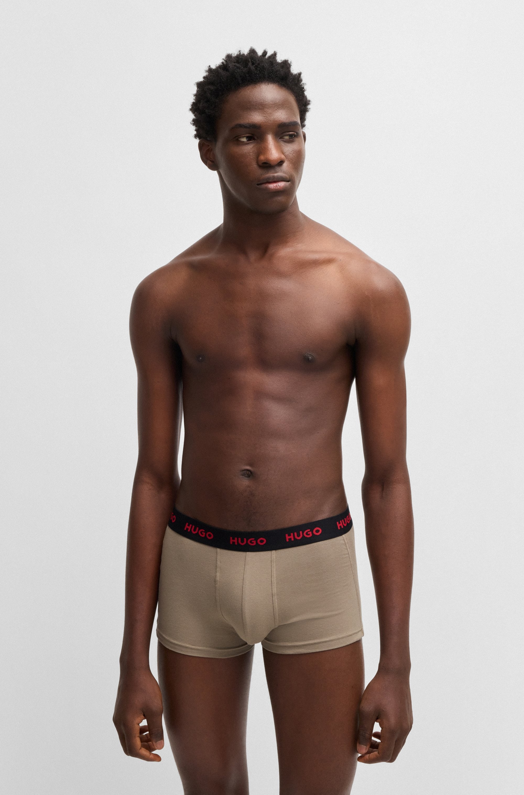 HUGO Underwear Trunk »TRUNK TRIPLET PACK«, (Packung, 3 St.), mit Logoschriftzug auf dem Bund