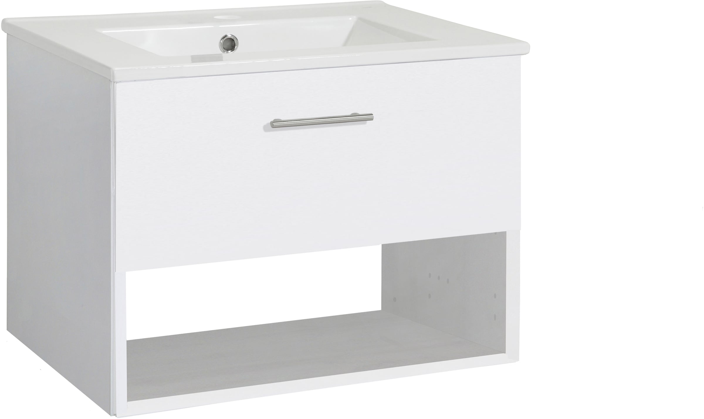 welltime Waschtisch "Trento Light mit Keramik-Auflagebecken", 1 Auzug und 1 günstig online kaufen