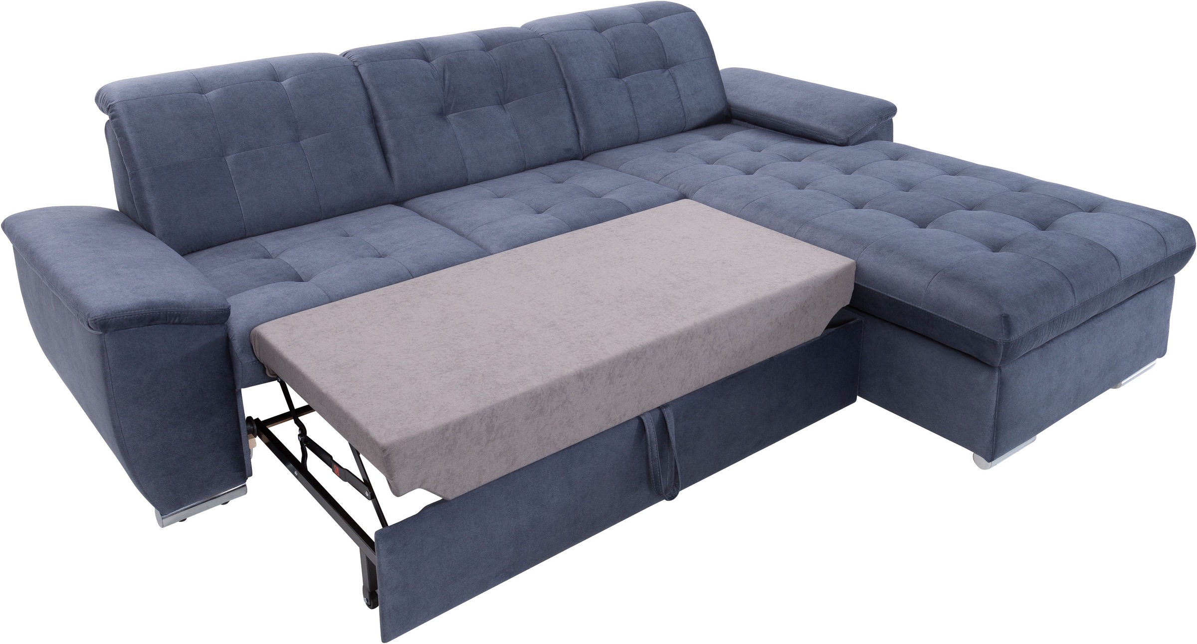 exxpo - sofa fashion Ecksofa »Derby Inkl. Kopfteilverstellung, wahlw. Bett & Bettkasten, L-Form«, EXTRA an Komfort zum Relaxen, Entspannen und Wohlfühlen
