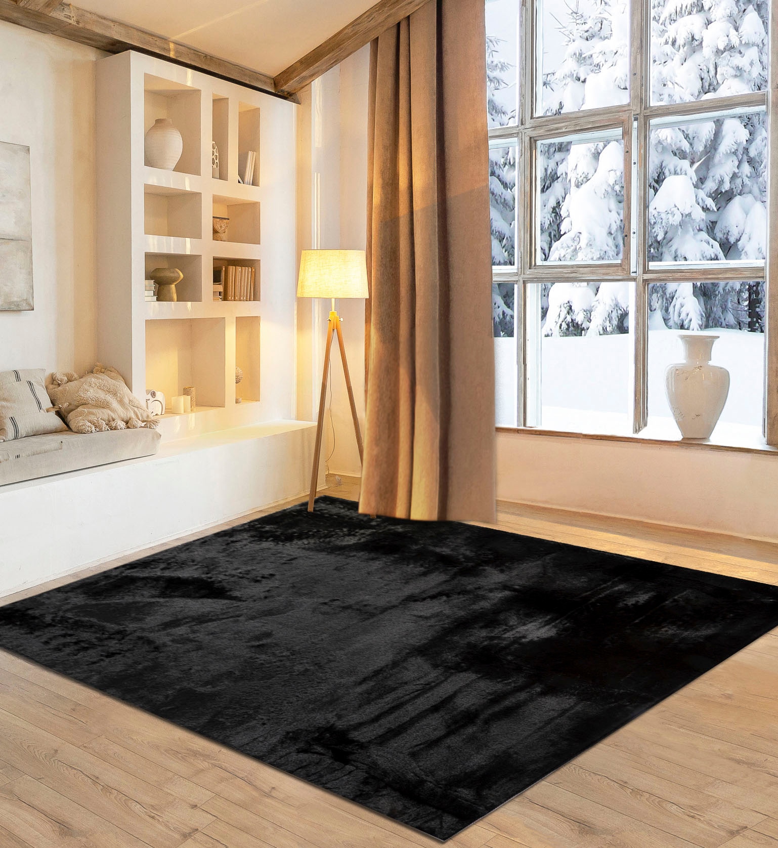 OTTO home Fellteppich »Guidel« rechteckig 30 mm Höhe Kunstfell, Kuscheltepp günstig online kaufen