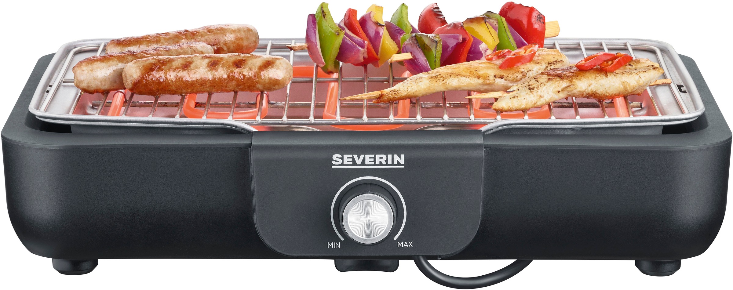 Severin Tischgrill »PG 8554 mit Grillrost«, 2300 W, Schnelle Aufheizzeiten bei einer Leistung von 2.300 W