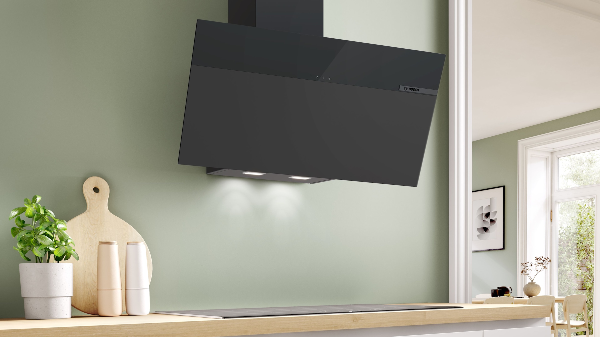 BOSCH Kopffreihaube »DWK85DFA1« Serie Serie 4 Leiser Motor und DirectSelect für hohen Bedienkomfort