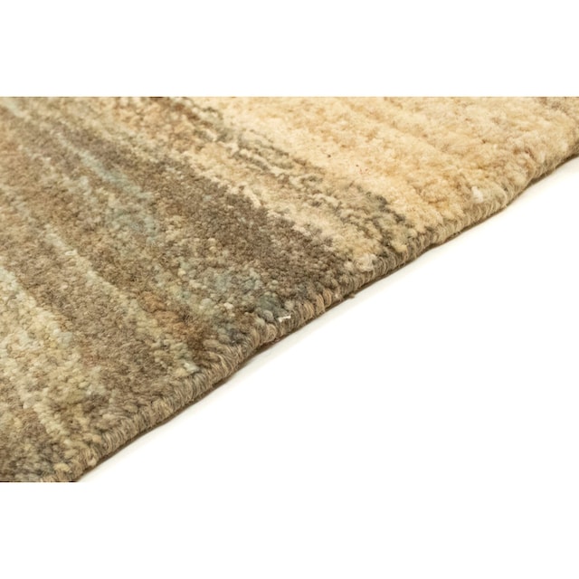morgenland Wollteppich »Gabbeh Teppich handgeknüpft grau«, rechteckig,  handgeknüpft bequem und schnell bestellen