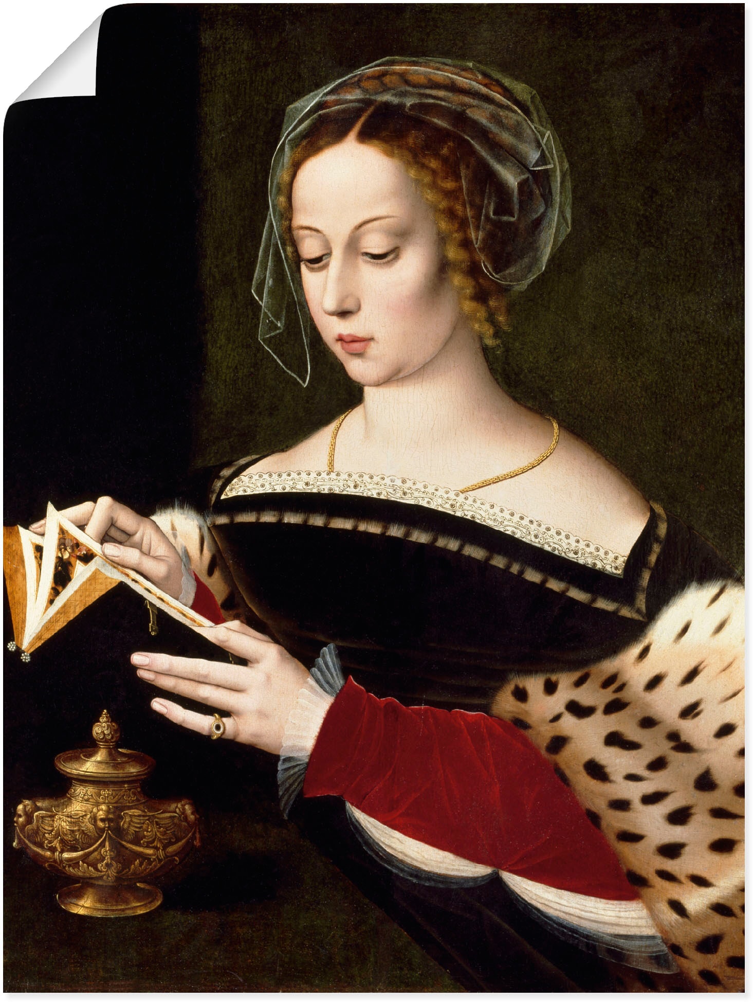 Artland Poster Alubild, Größen Maria (1 »Die Wandaufkleber lesende online kaufen in als versch. Leinwandbild, Portrait, Wandbild St.), Magdalena«, oder