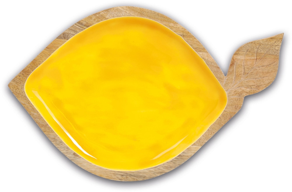 Zeller Present Servierschale »Obstschale "Lemon", Mangoholz«, aus Massivholz, hochwertiges natürliches Material