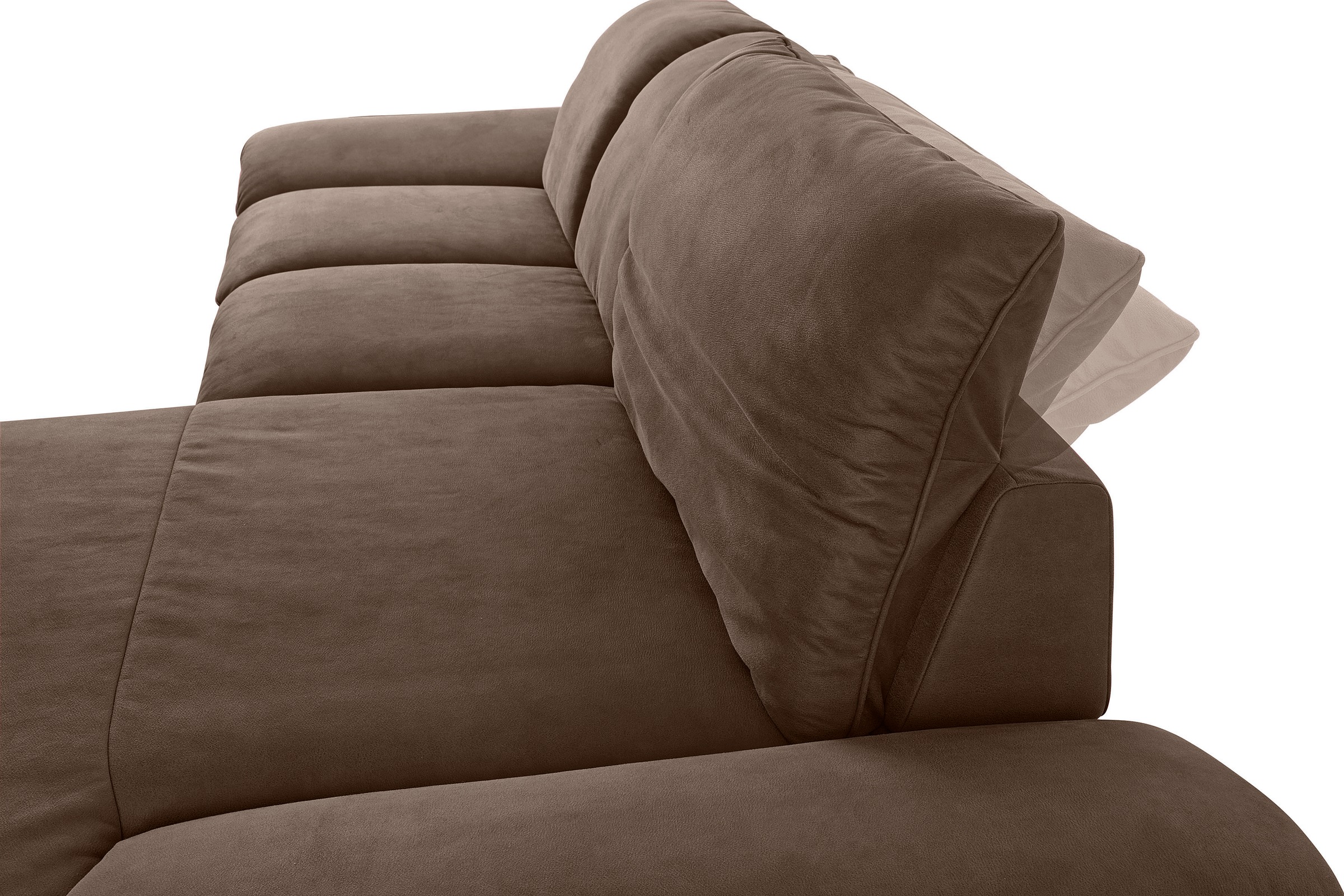 W.SCHILLIG Ecksofa »enjoy&MORE, Designsofa, bequem, zeitlos und elegant, L-Form«, Sitztiefenverstellung, Füße bronze pulverbeschichtet, Breite 310 cm
