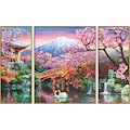 Schipper Malen nach Zahlen »Meisterklasse Triptychon - Kirschblüte in Japan«, Made in Germany