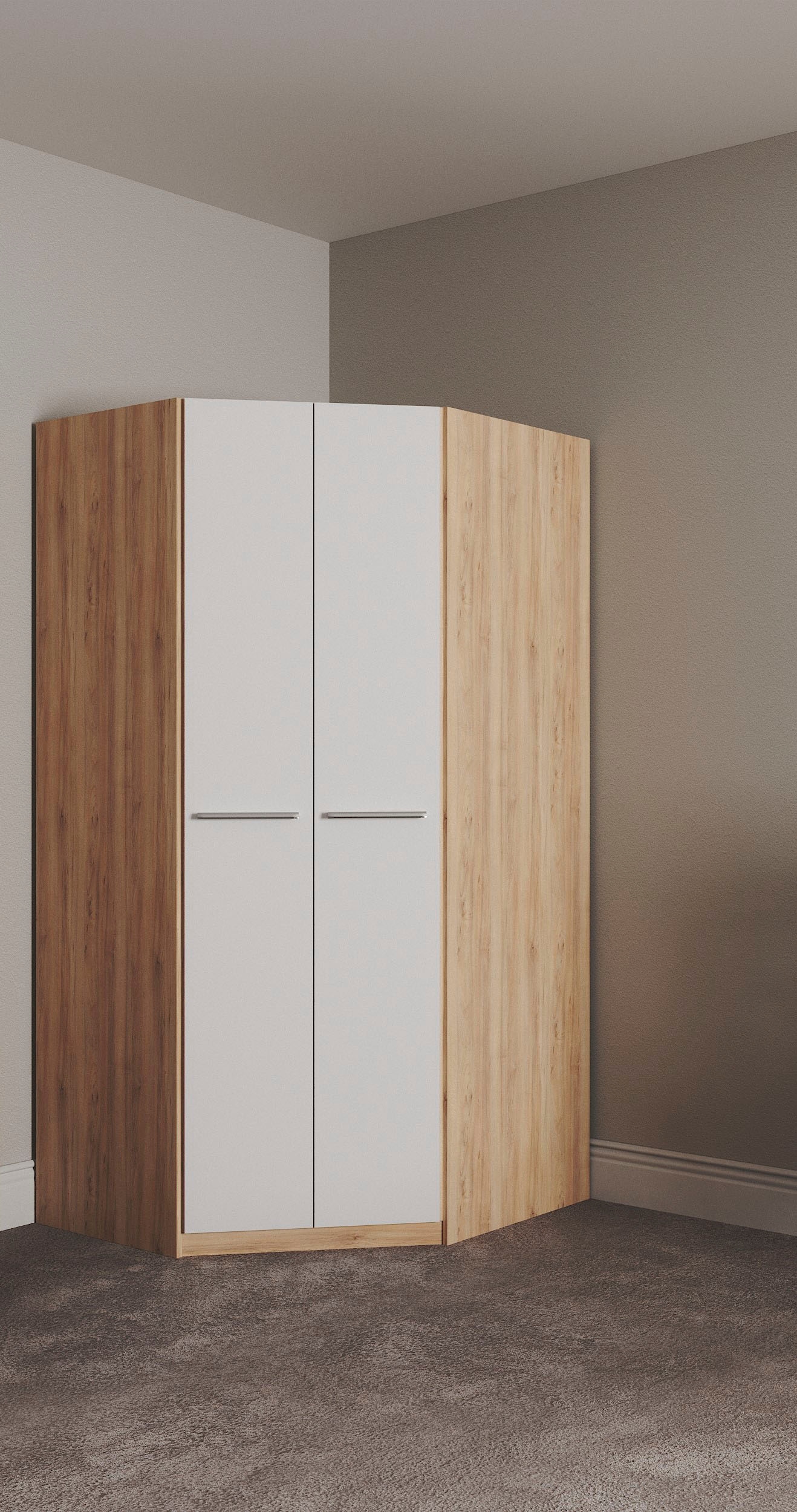 priess Eckkleiderschrank "Barcelona Kleiderschrank Ecklösung Raumwunder" in günstig online kaufen