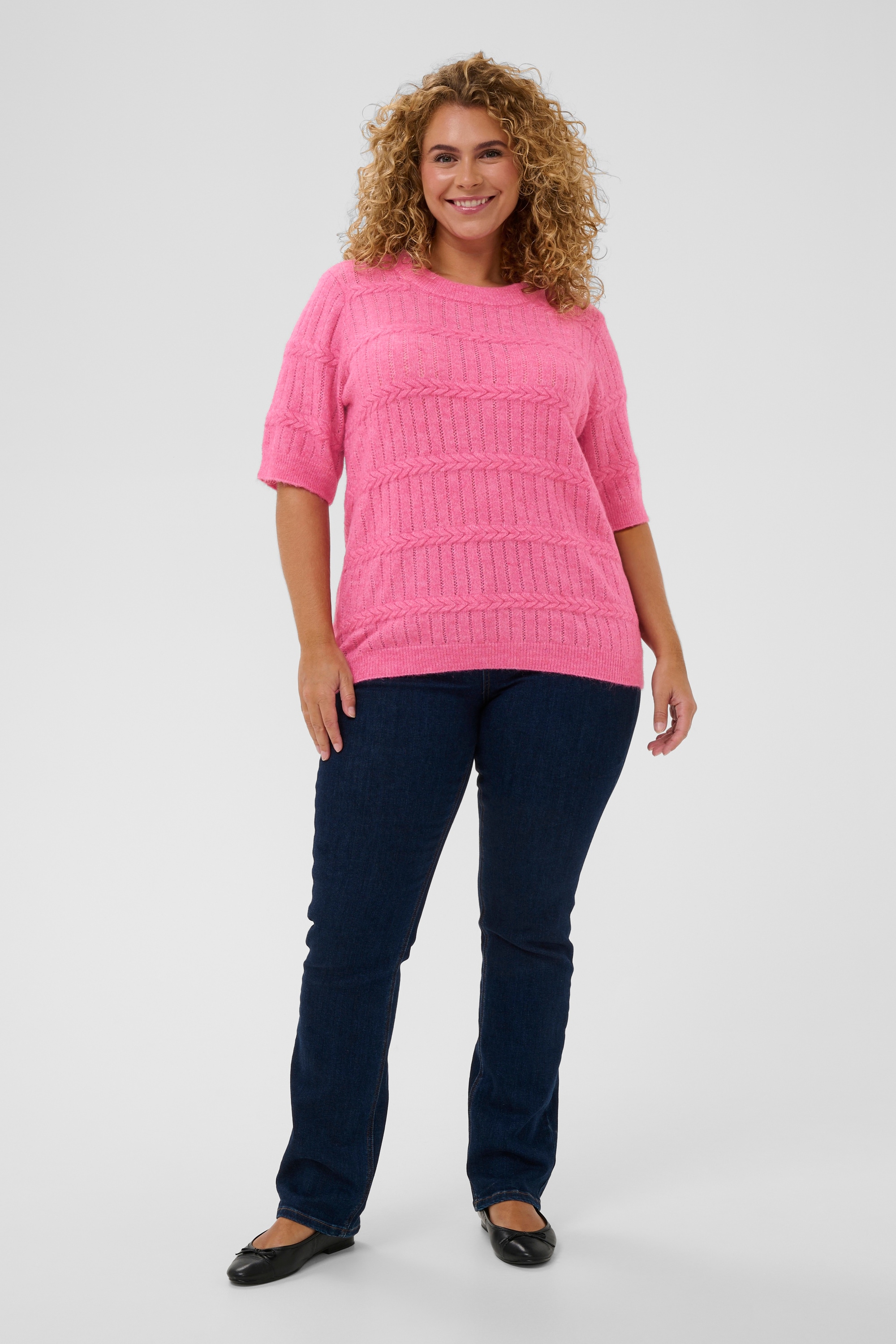 KAFFE Curve Strickpullover »Damen Strickpullover KCminia«