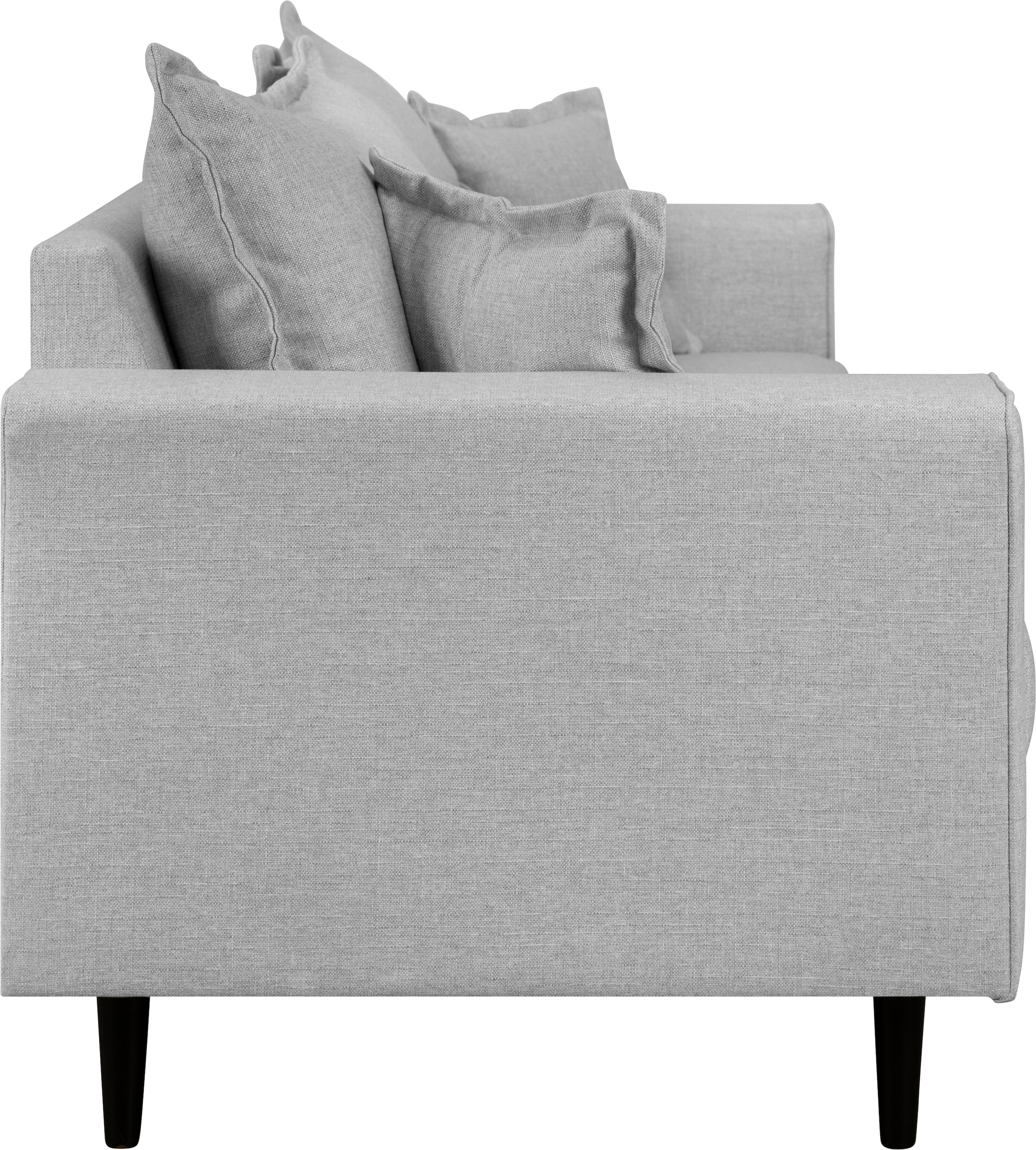 Home affaire 3-Sitzer »VEYRAS, hoher Sitzkomfort, Maße B/T/H: 212/84/76 cm« mit Wellenunterfederung, incl. Rückenkissen und Zierkissen