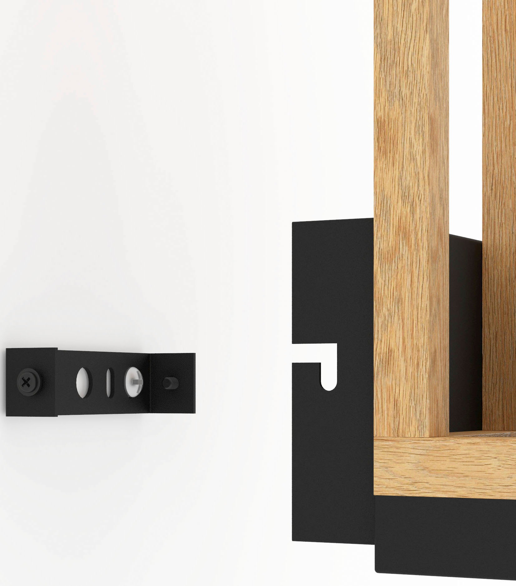 EGLO Deckenleuchte »NAFFERTON«, Leuchtmittel E27 | Leuchtmittel wechselbar-ohne Leuchtmittel, Deckenleuchte in schwarz und braun aus Stahl, Holz - exkl. E27 - 40W