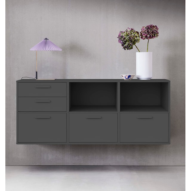 Hammel Furniture Sideboard »Keep by Hammel Modul 005«, 3 feste  Einlegeböden, Wandmontage/ stehend montierbar, Breite 133,8 cm online  kaufen