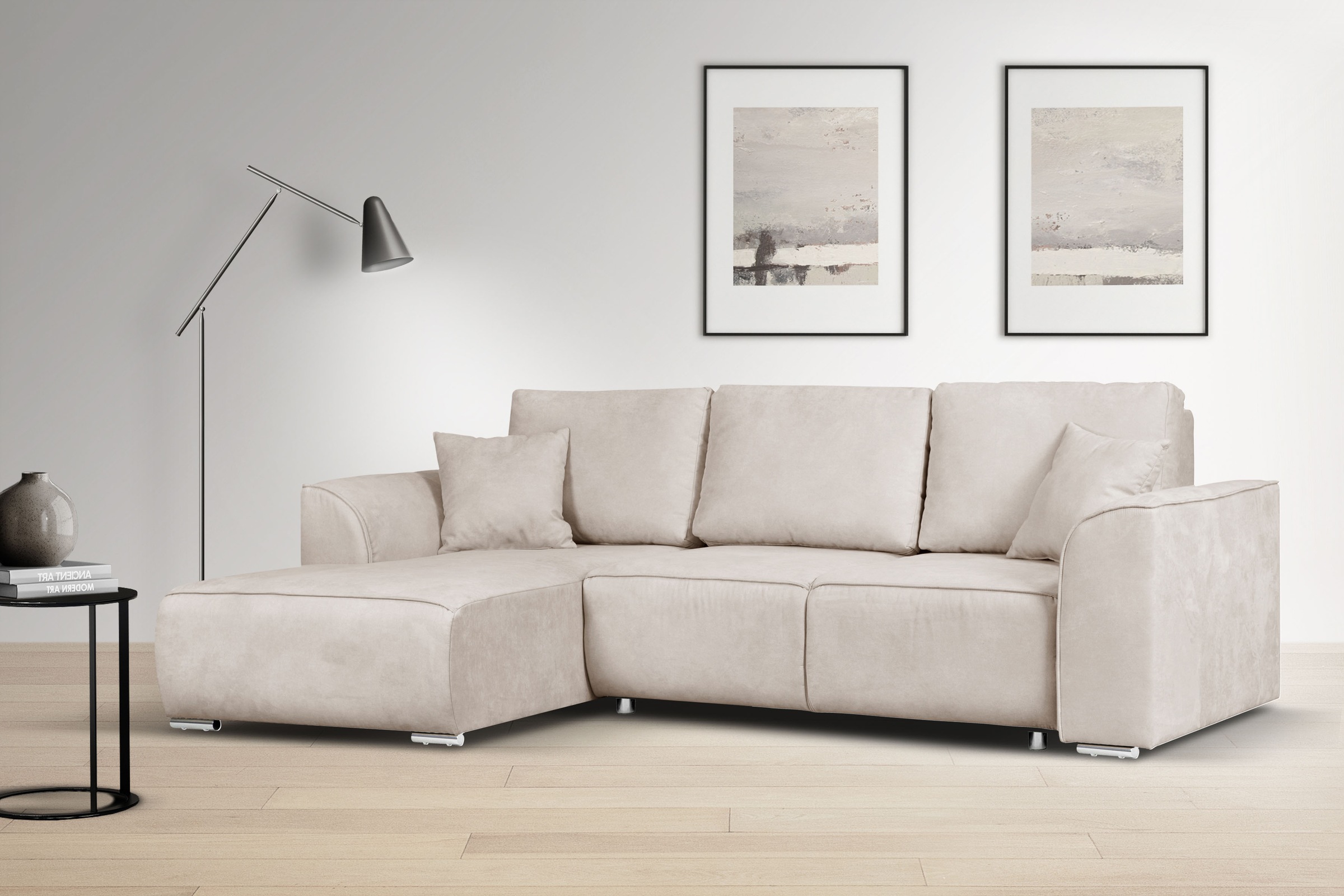 OTTO home Ecksofa »BEATRICE optionale Schlafsofa mit Bettkasten, B/T/H: 265 günstig online kaufen