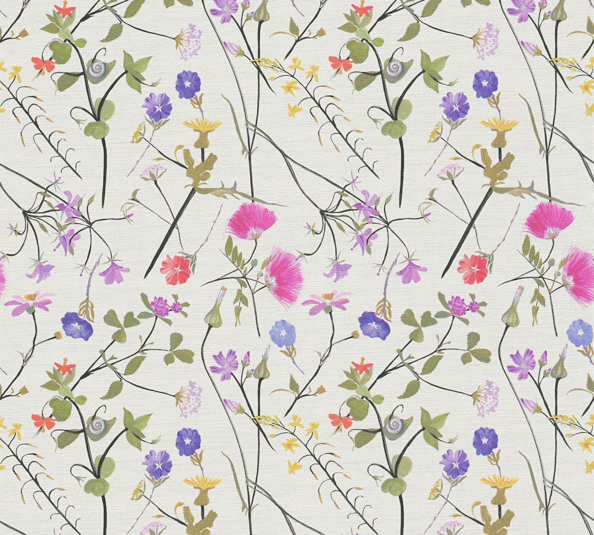 living walls Vliestapete »House of Turnowsky Designertapete Blumenwiese« gemustert | matt | neutral leicht strukturiert Blümchen Landhaus Floral Tapeten Wohnzimmer Schlafzimmer Küche Design