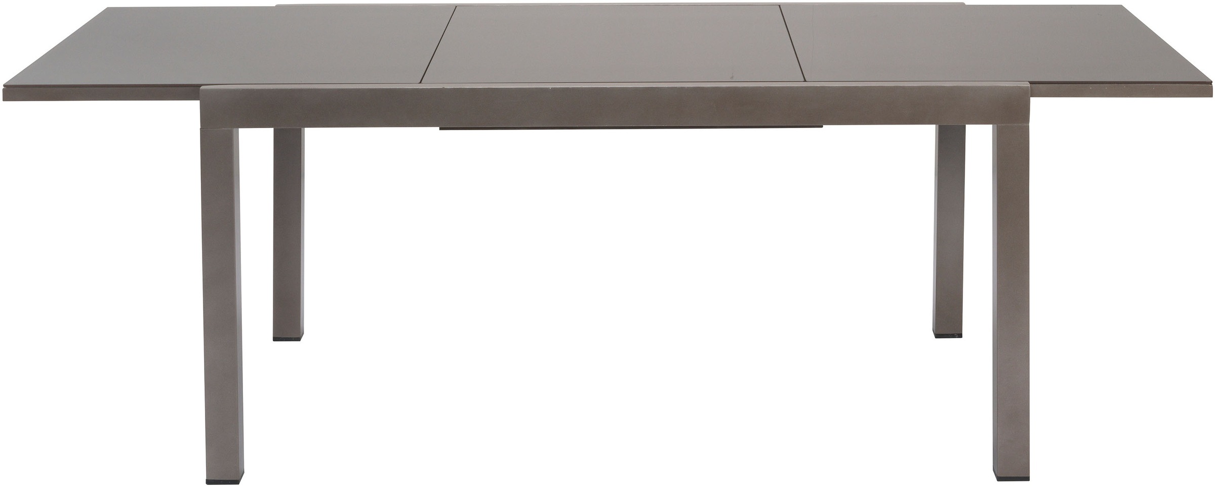 MERXX Garten-Essgruppe »»Tinetto«« Set, braunes Gestell in Metalloptik, braune Glasplatte, 9 Stk. tlg. Rückenlehne 5-fach verstellbar