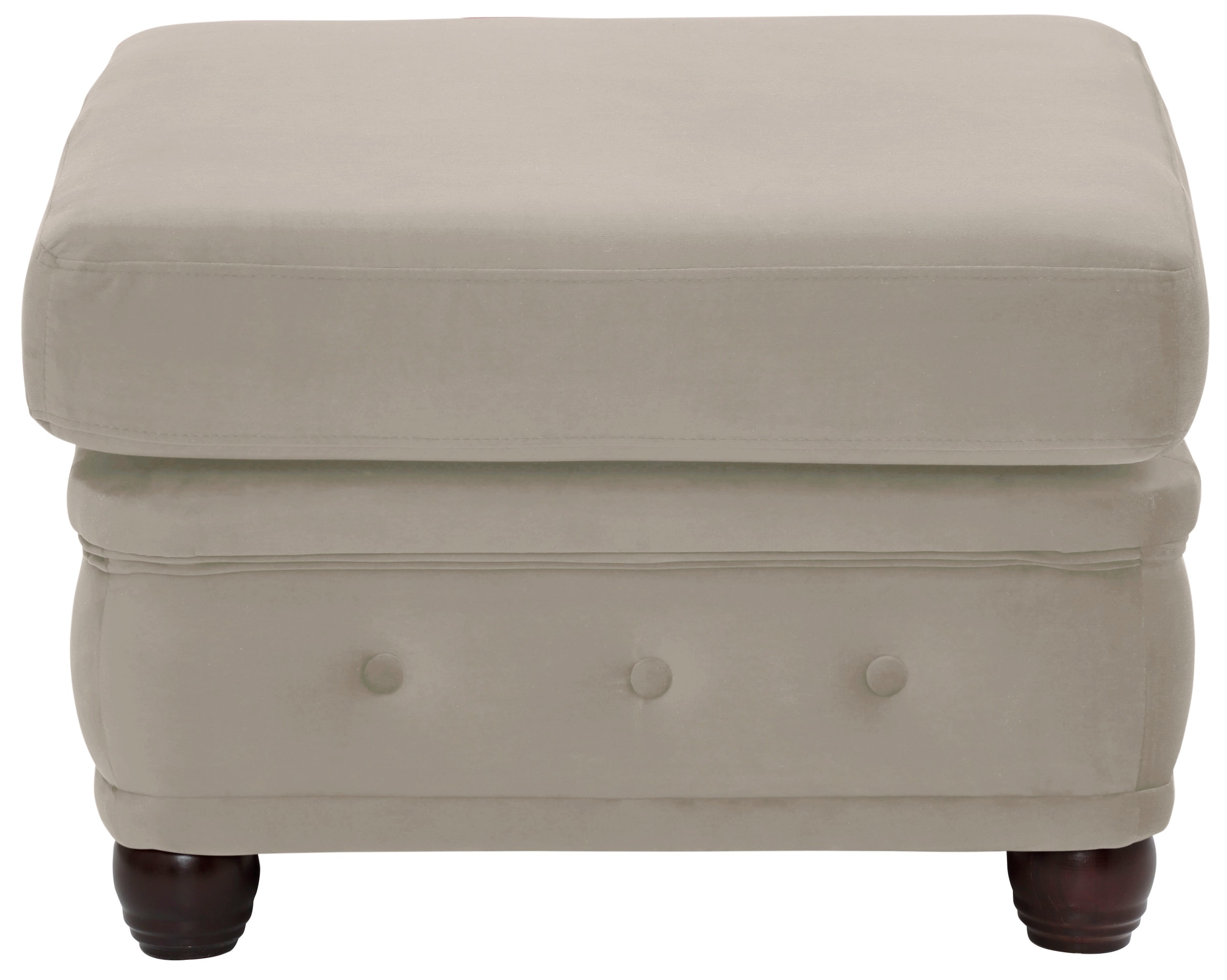 Home affaire Polsterhocker »New Castle«, passend zur "New Castle"-Serie, B/T/H: 75/70/45 cm