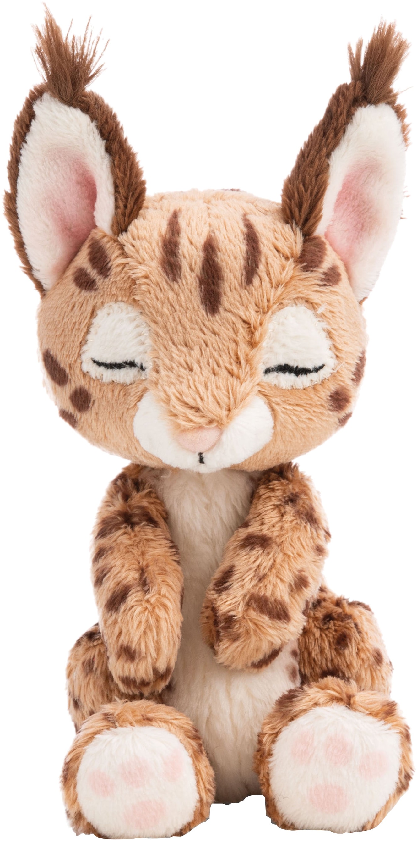 Nici Kuscheltier »Sleeping Pets, Karakal, 12 cm« im Körbchen