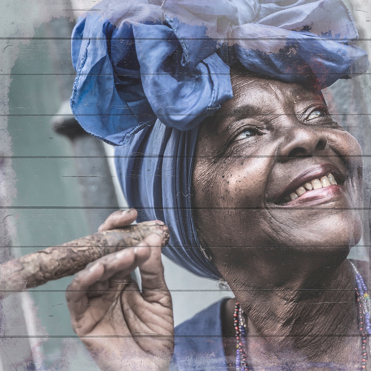 queence Holzbild »Glückliche Cubanerin«, 50x50 cm auf Rechnung kaufen