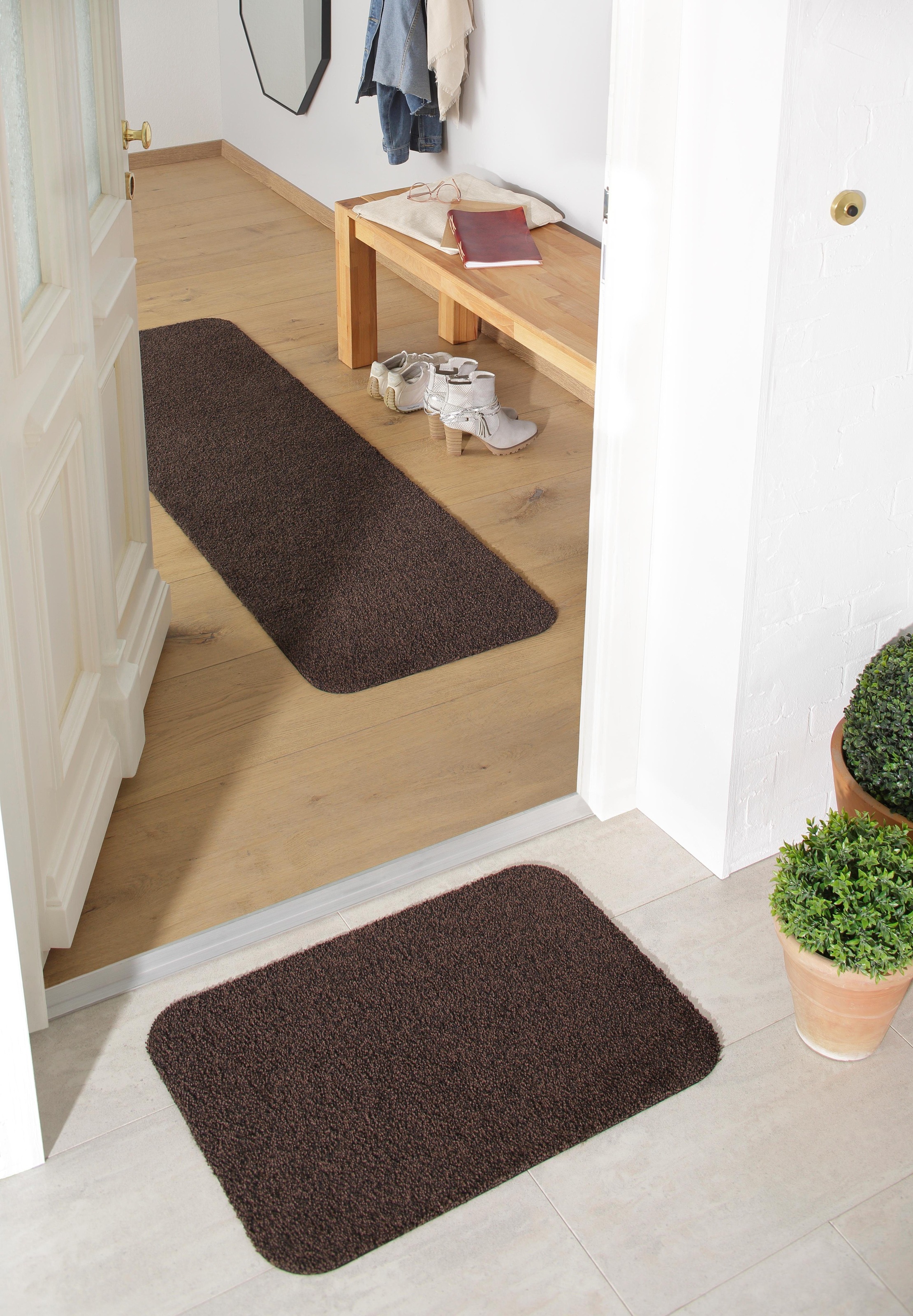 my home Fußmatte »Willa«, rechteckig, 9 mm Höhe, In- und Outdoor geeignet, günstig online kaufen