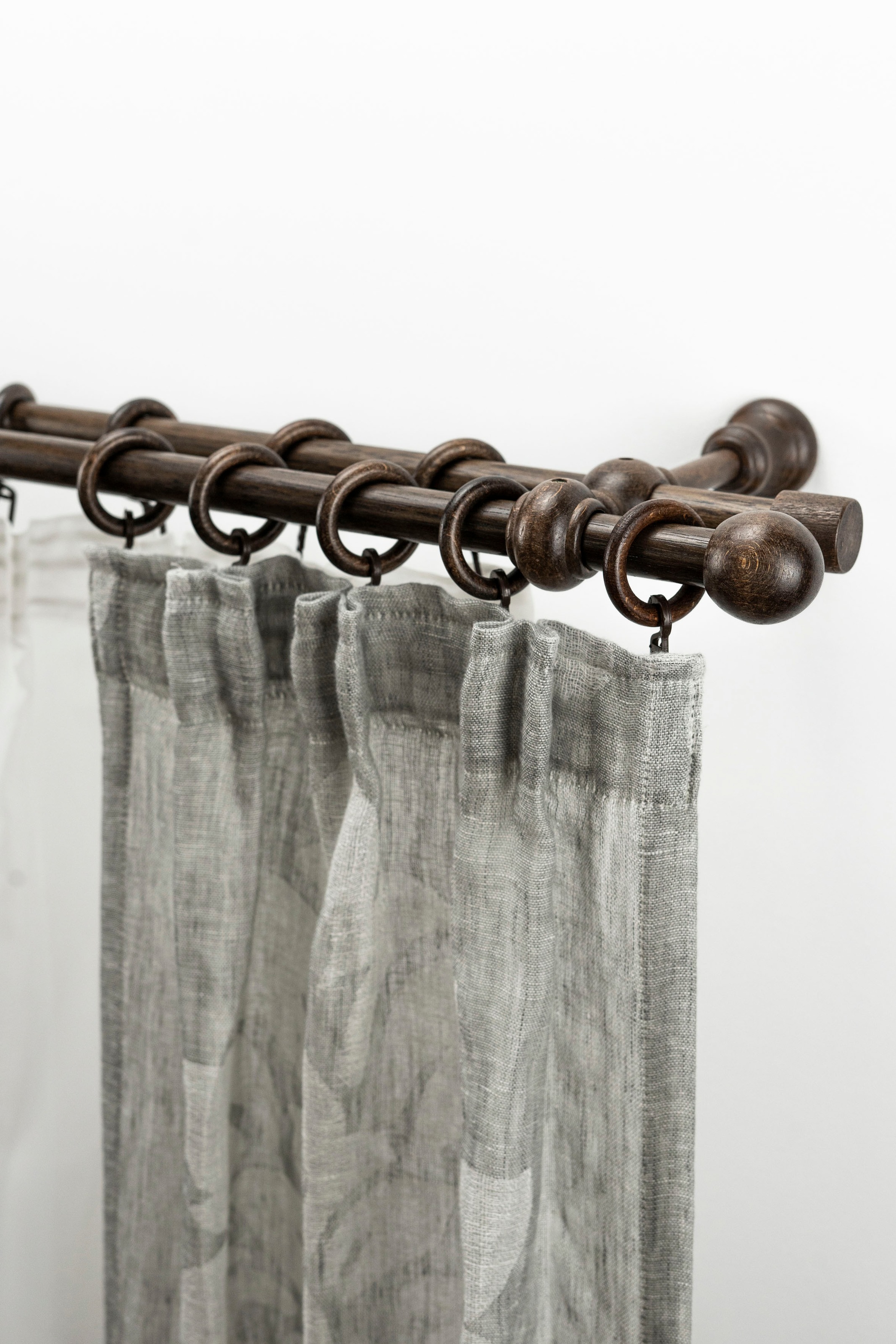 GARESA Gardinenstange »BAROCK« Ø 20 mm 2 läufig-läufig Wunschmaßlänge;Ringe günstig online kaufen