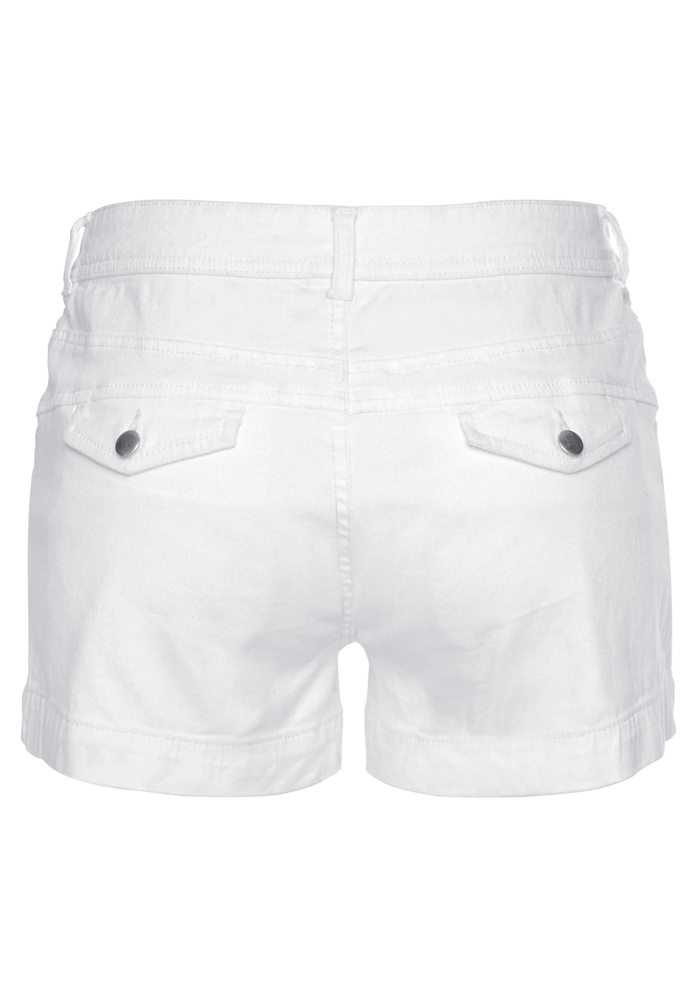 LASCANA Shorts, aus Baumwollstretch mit Taschen, kurze Hose, Freizeitlook