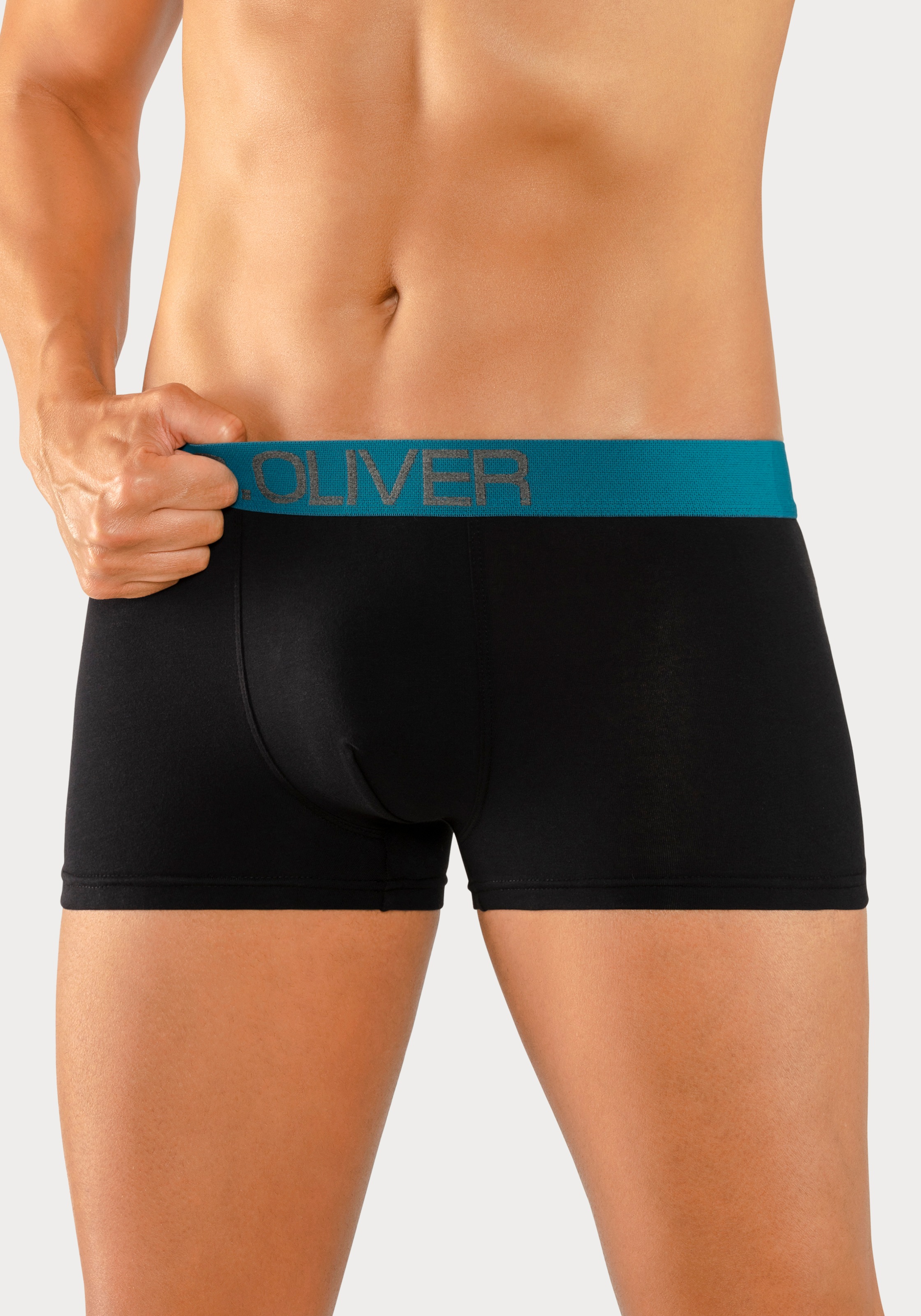 s.Oliver Hipster, (Packung, 4 St.), Boxershorts für Herren aus Baumwoll-Mix