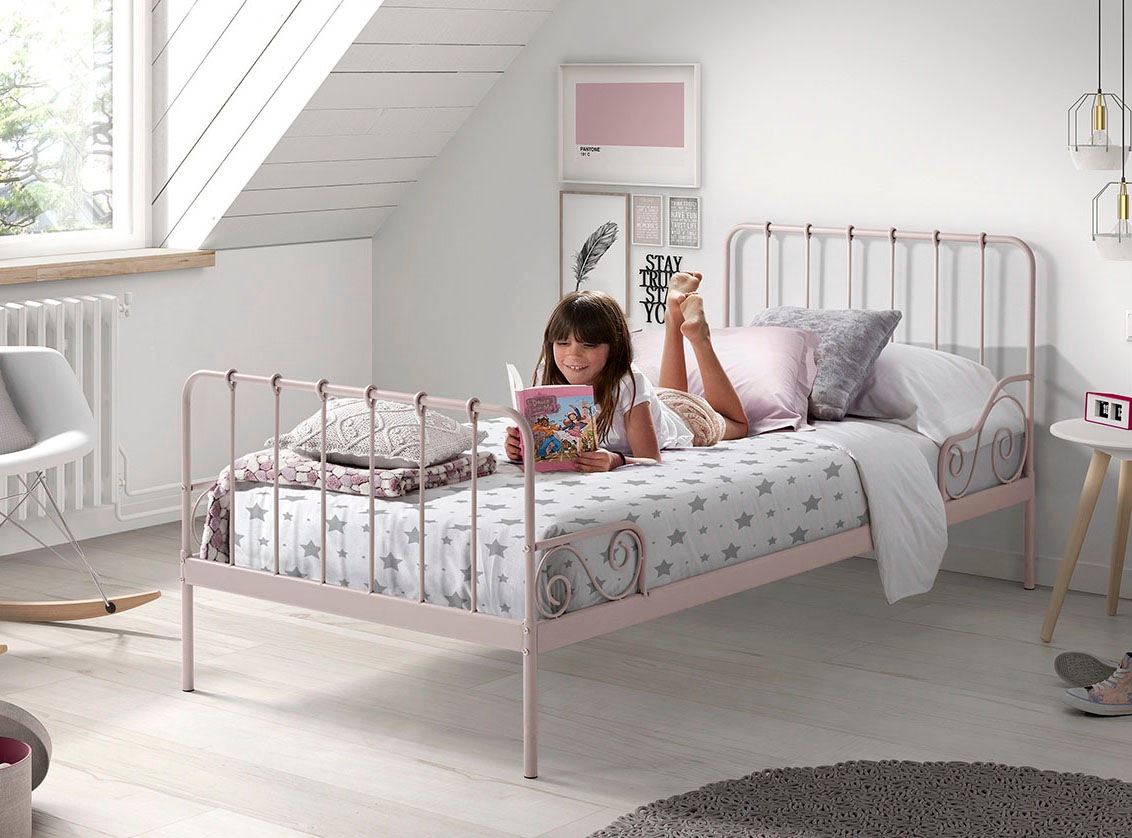 Vipack Jugendbett "Alice, Bettgestell Metall, pulverbeschichtet, in zeitlos günstig online kaufen