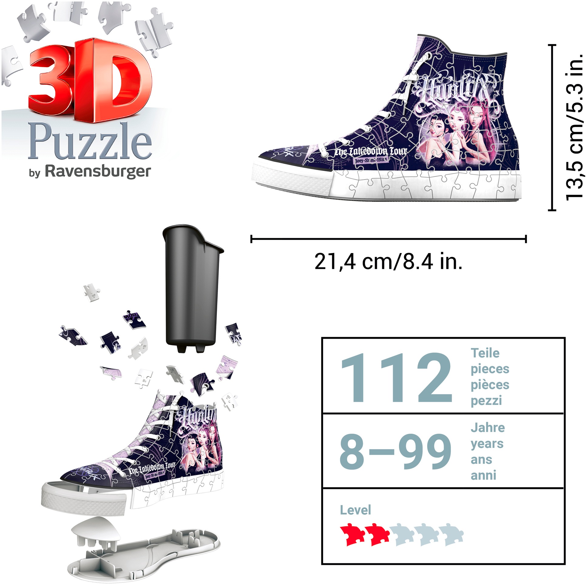Ravensburger 3D-Puzzle »Sneaker K-Pop Demon Hunters« Made in Europe