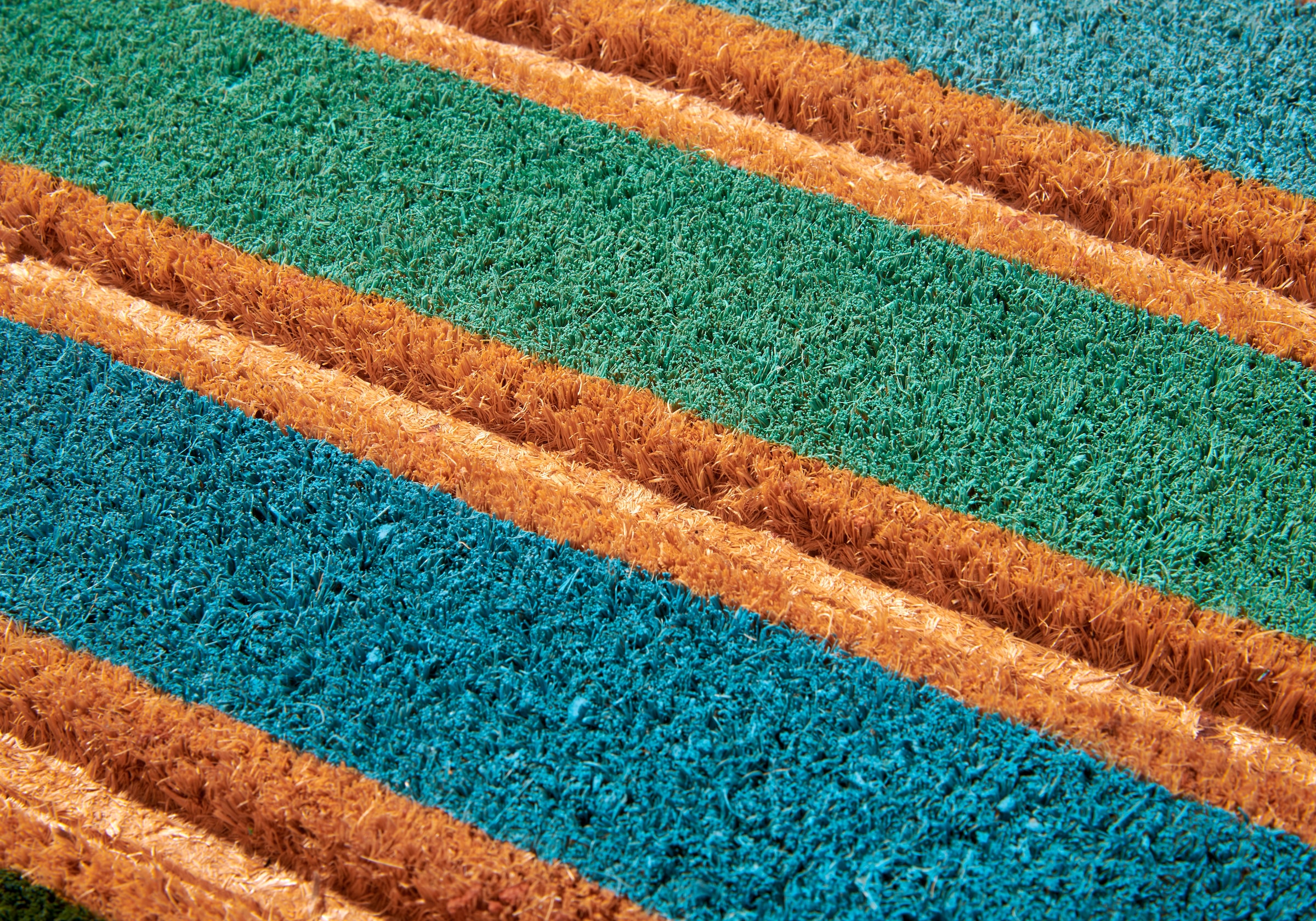 HANSE Home Fußmatte »Mix Mats Kokos Colorful Stripes, Türmatte«, rechteckig, 15 mm Höhe, Strapazierfähig, pflegeleicht, robust, wetterfest, UV-beständig