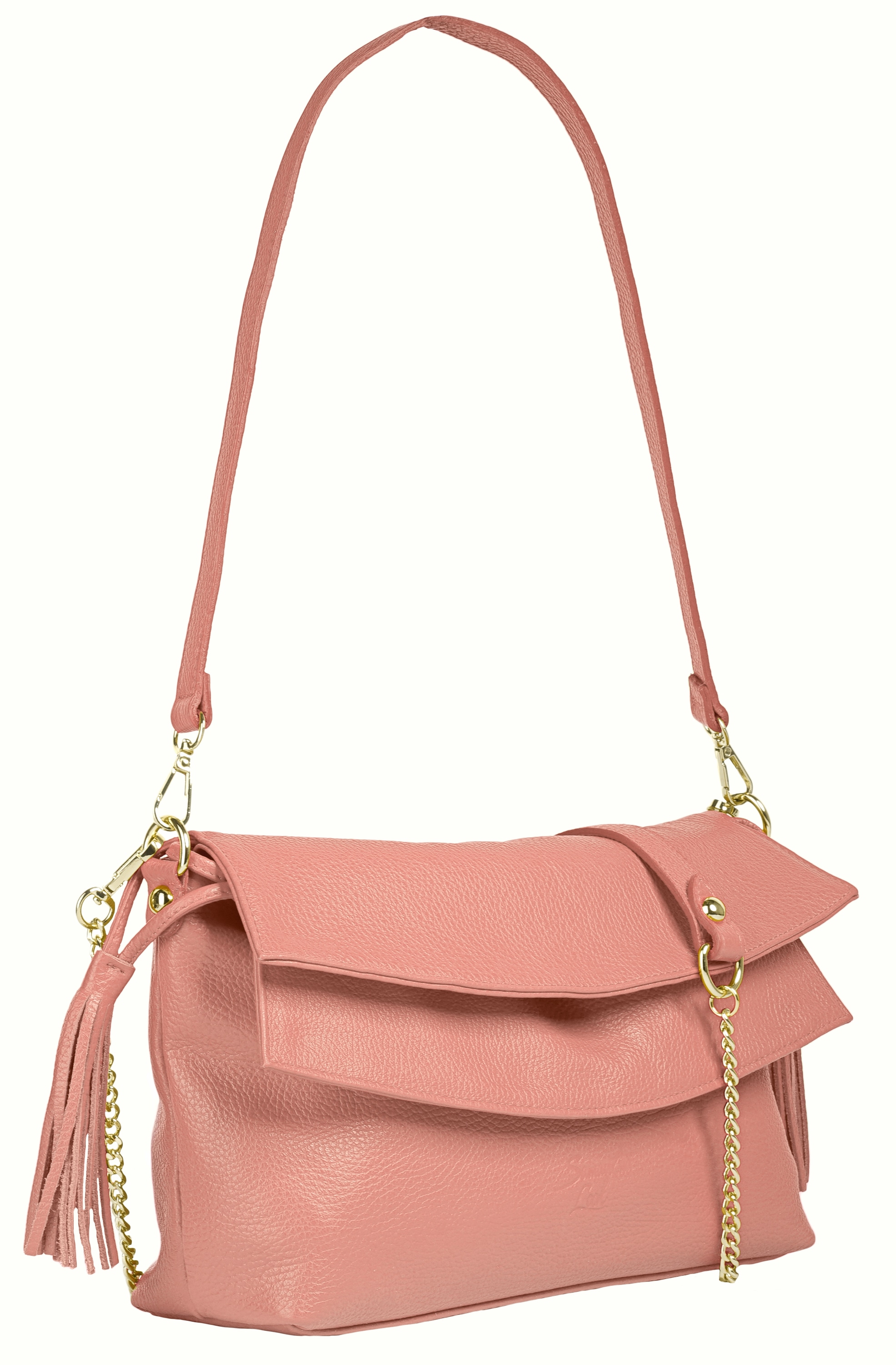 Samantha Look Umhängetasche echt Leder, Made in Italy