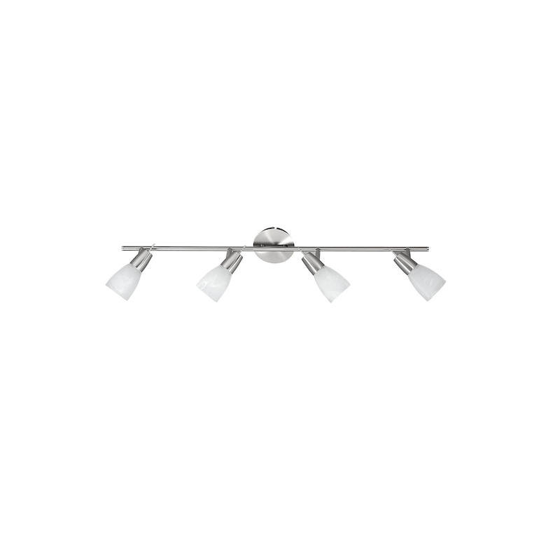 JUST LIGHT Deckenleuchte »JULIA LED« GU10 1 Stk. Warmweiß wechselbares LED Leuchtmittel silberfarben