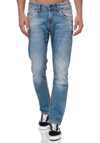Rusty Neal Straight-Jeans, in modischer Used-Optik kaufen