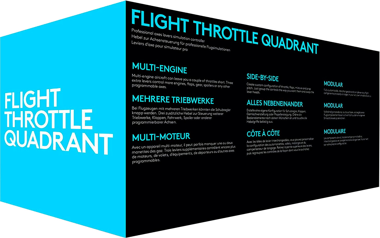 Logitech G Gaming-Adapter »Logitech G Saitek Pro Flight Throttle Quadrant«, 1,8 cm