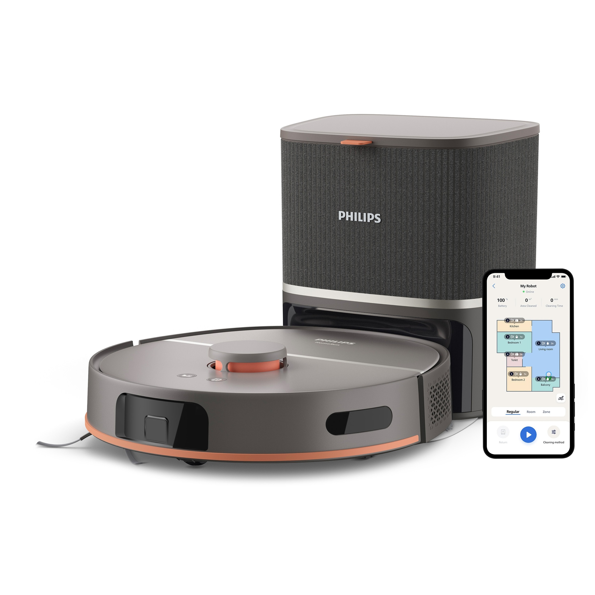Philips Nass-Trocken-Saugroboter »XU5100/10 5000 Series mit 10.000pa Saugkr günstig online kaufen