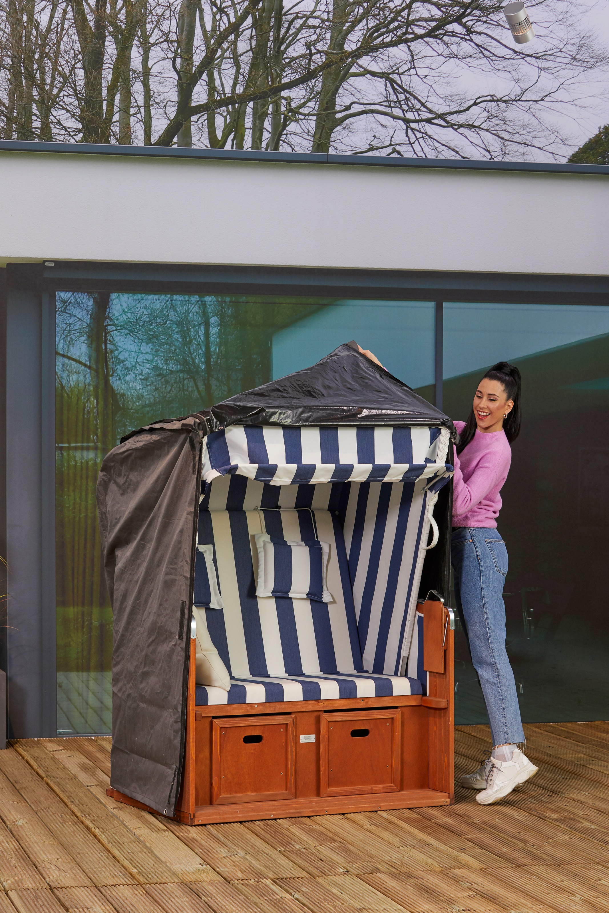 winza outdoor covers Strandkorb-Schutzhülle »Outdoor Cover«, wasserdicht, UV beständig, erhältlich in verschiedenen Größen