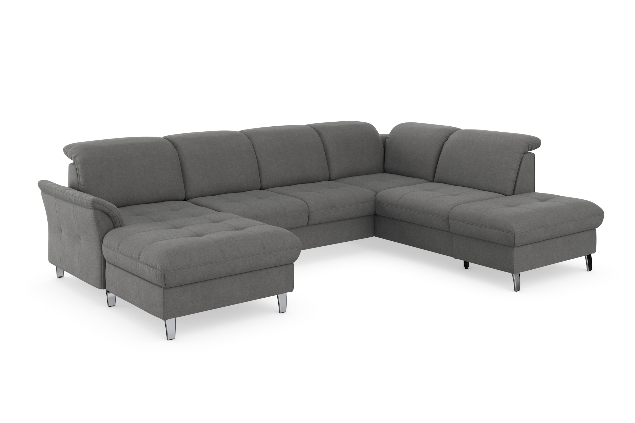 sit&more Wohnlandschaft »Maggiore U-Form«, wahlweise mit Kopfteilverstellung, Bettfunktion und Stauraum