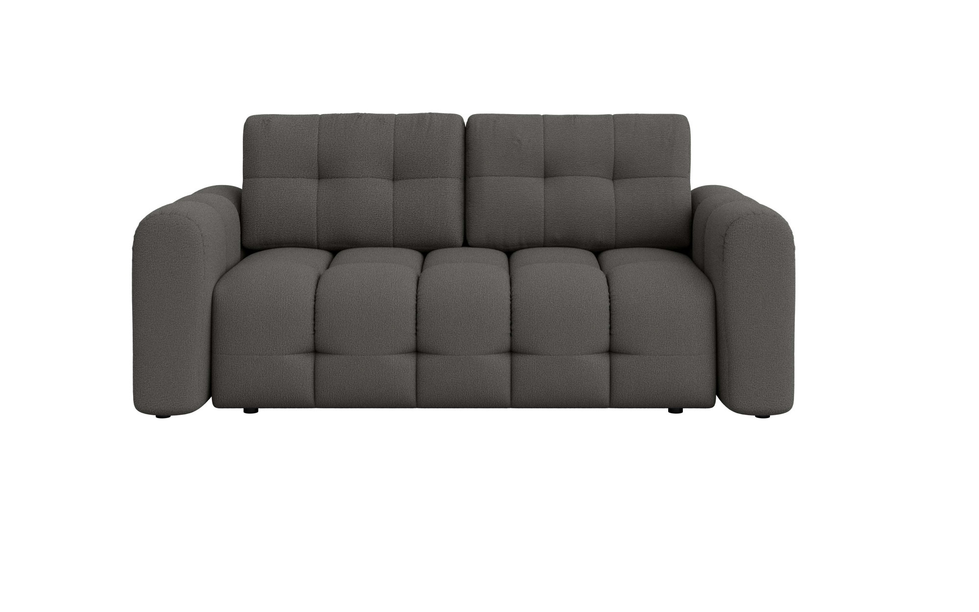 INOSIGN 2-Sitzer »Manilla, trendige Steppung, 2 Rückenkissen, B/T/H 195/107/91 cm«, mit Wellenunterfederung, in verschiedenen Materialien und Farben