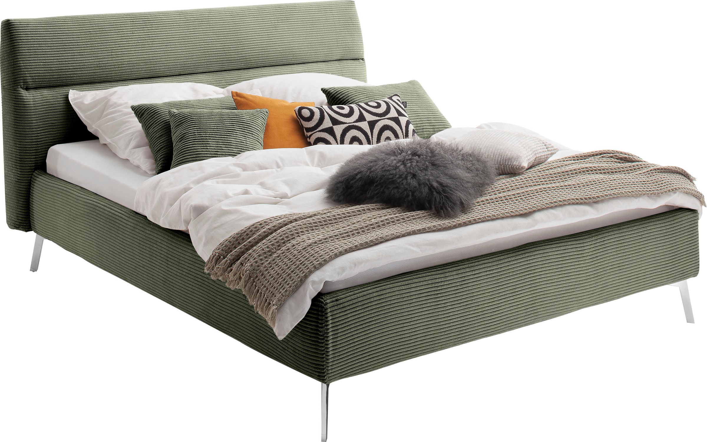 Home affaire Polsterbett »Elvo, weichgepolstertes Kopfteil, wahweise Überlä günstig online kaufen