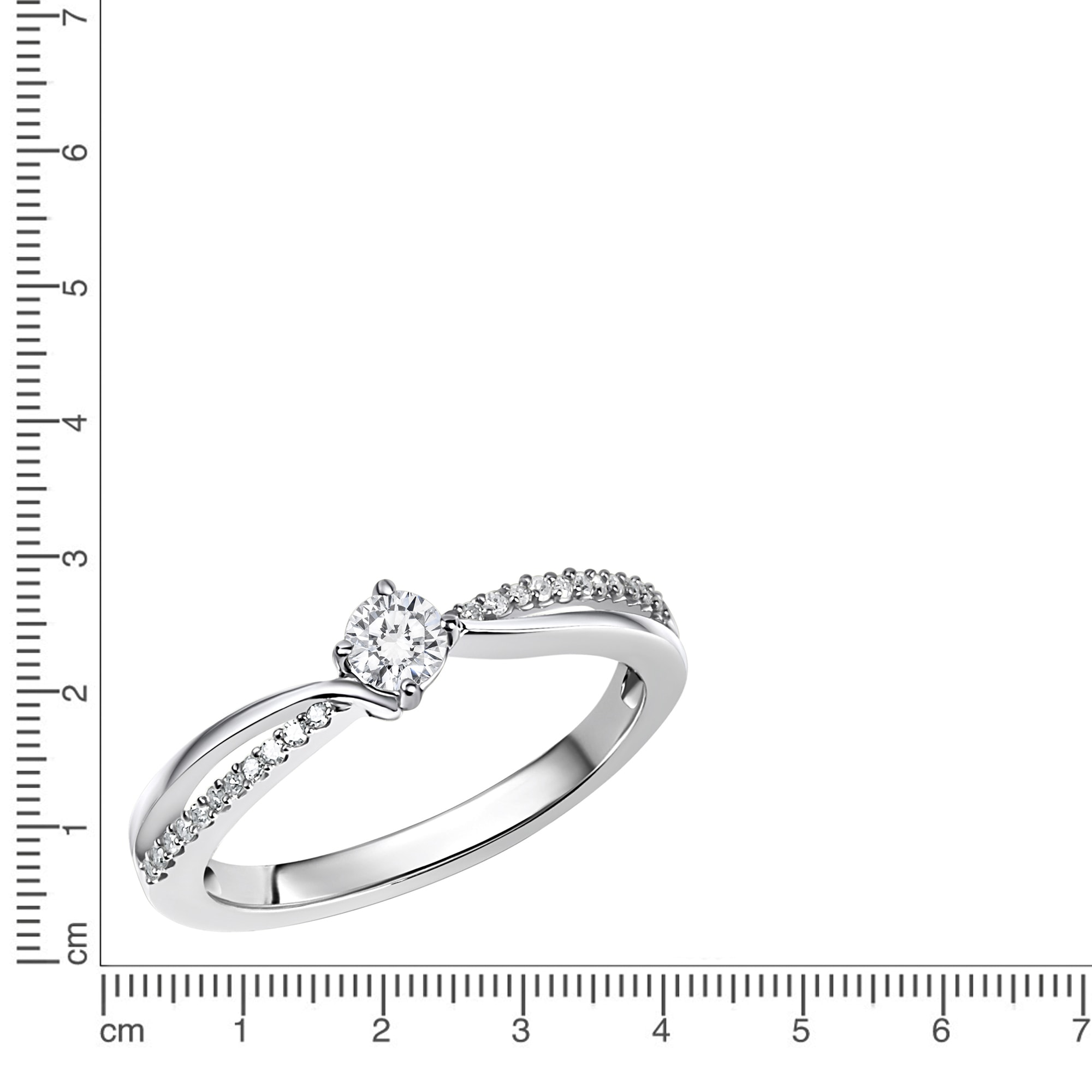Diamonds by Ellen K. Fingerring »Gold 585 mit 25 Brillanten zus. 0,25ct.«