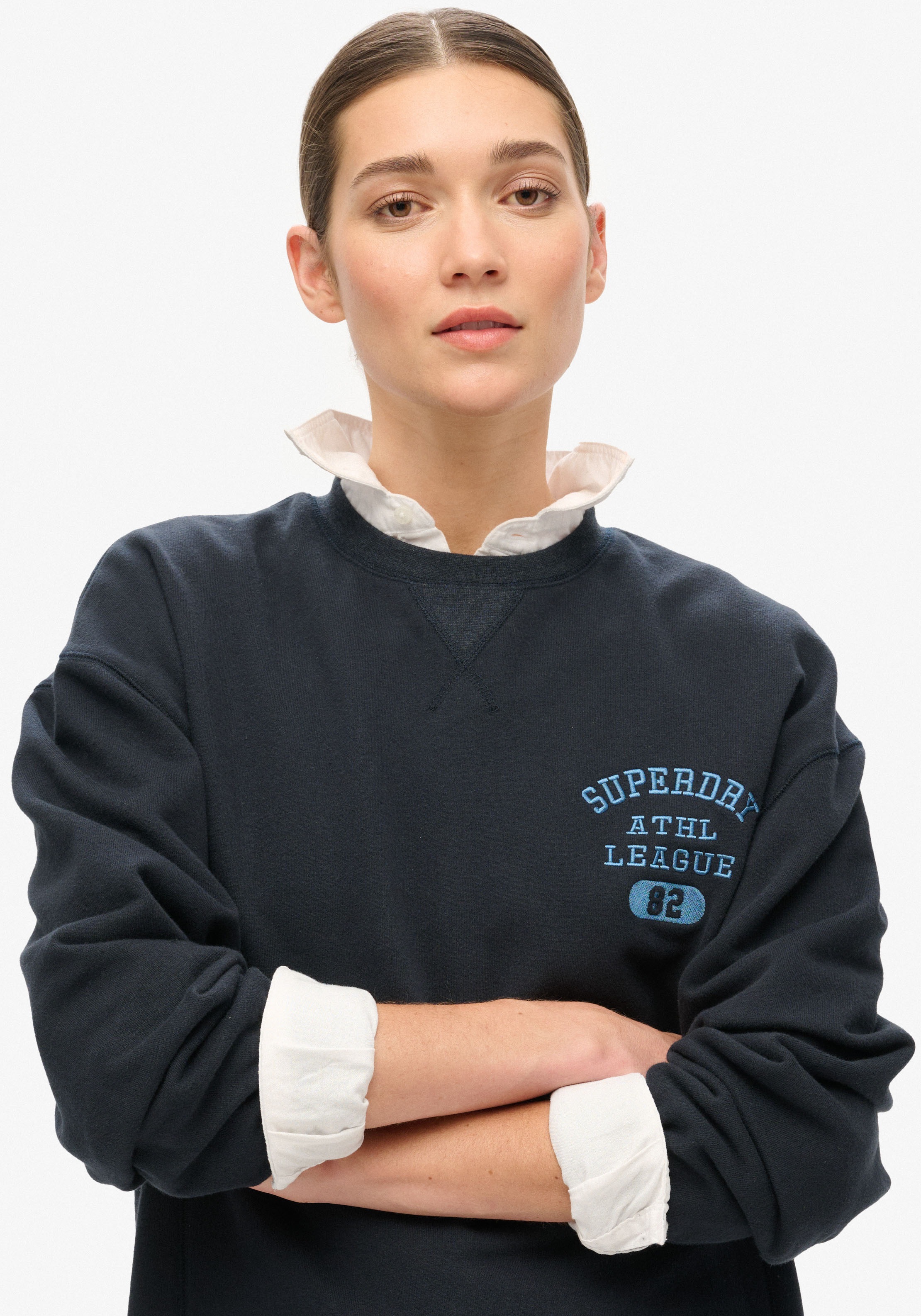Superdry Sweatshirt »ATHLETIC LOOSE CROP CREW«
