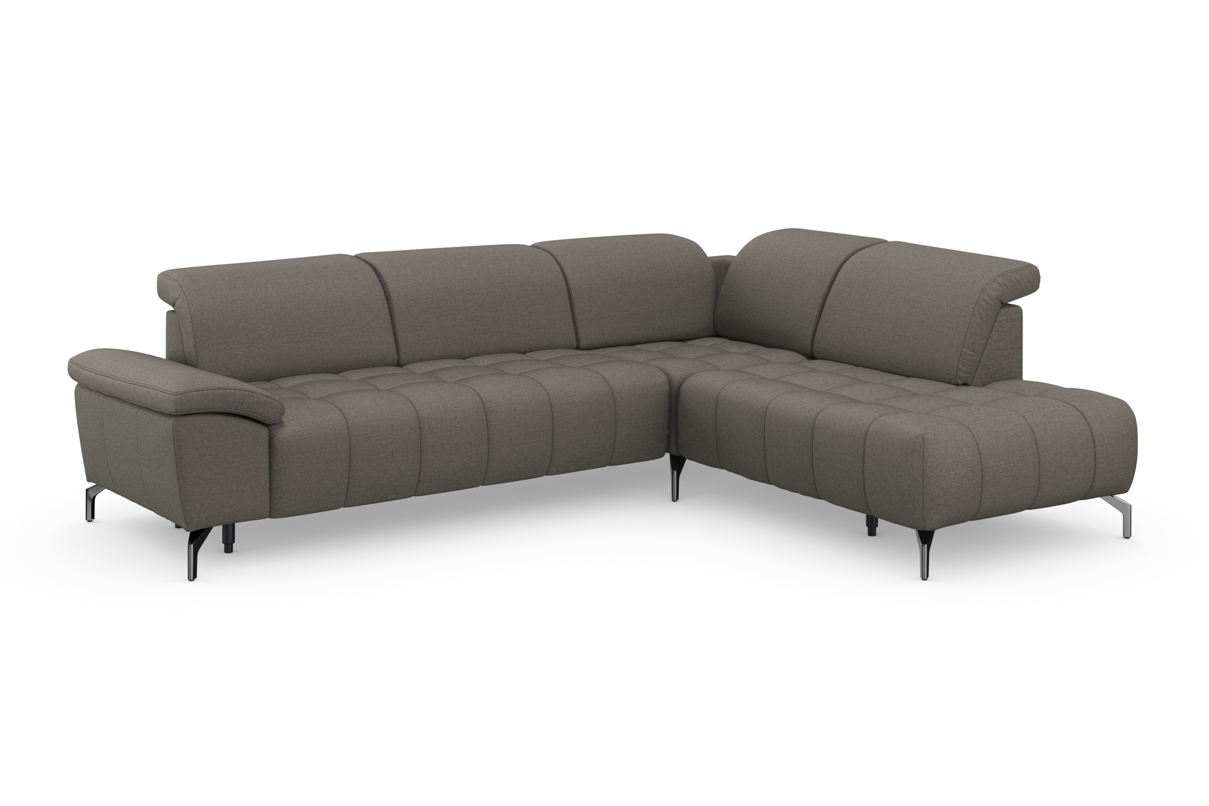 sit&more Ecksofa »Cool L-Form«, wahlweise mit Kopfteilverstellung und Vorziehsitz motorisch
