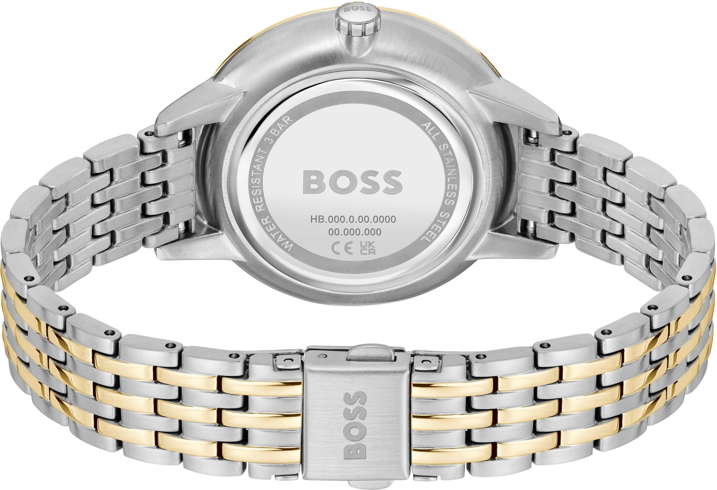 BOSS Multifunktionsuhr »SYMPHONY«, Quarzuhr, Armbanduhr, Damenuhr, Edelstahlarmband, analog