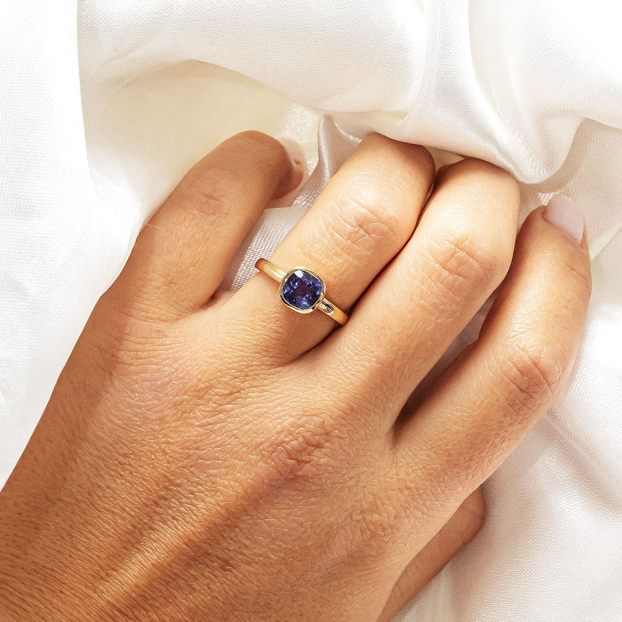 Vivance Fingerring »585/- Gelbgold glanz Tansanit«