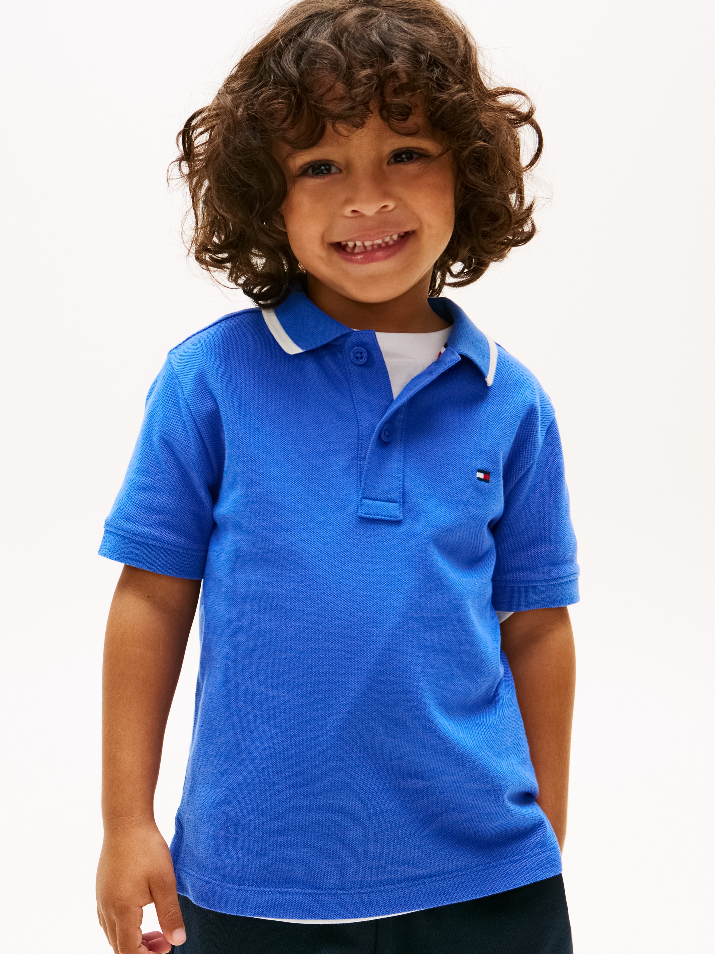 Tommy Hilfiger Poloshirt »LB TAKE IT EASY GRAPHIC POLO SHORT SLEEVE« Kinder bis 16 Jahre, Backprint, regular fit