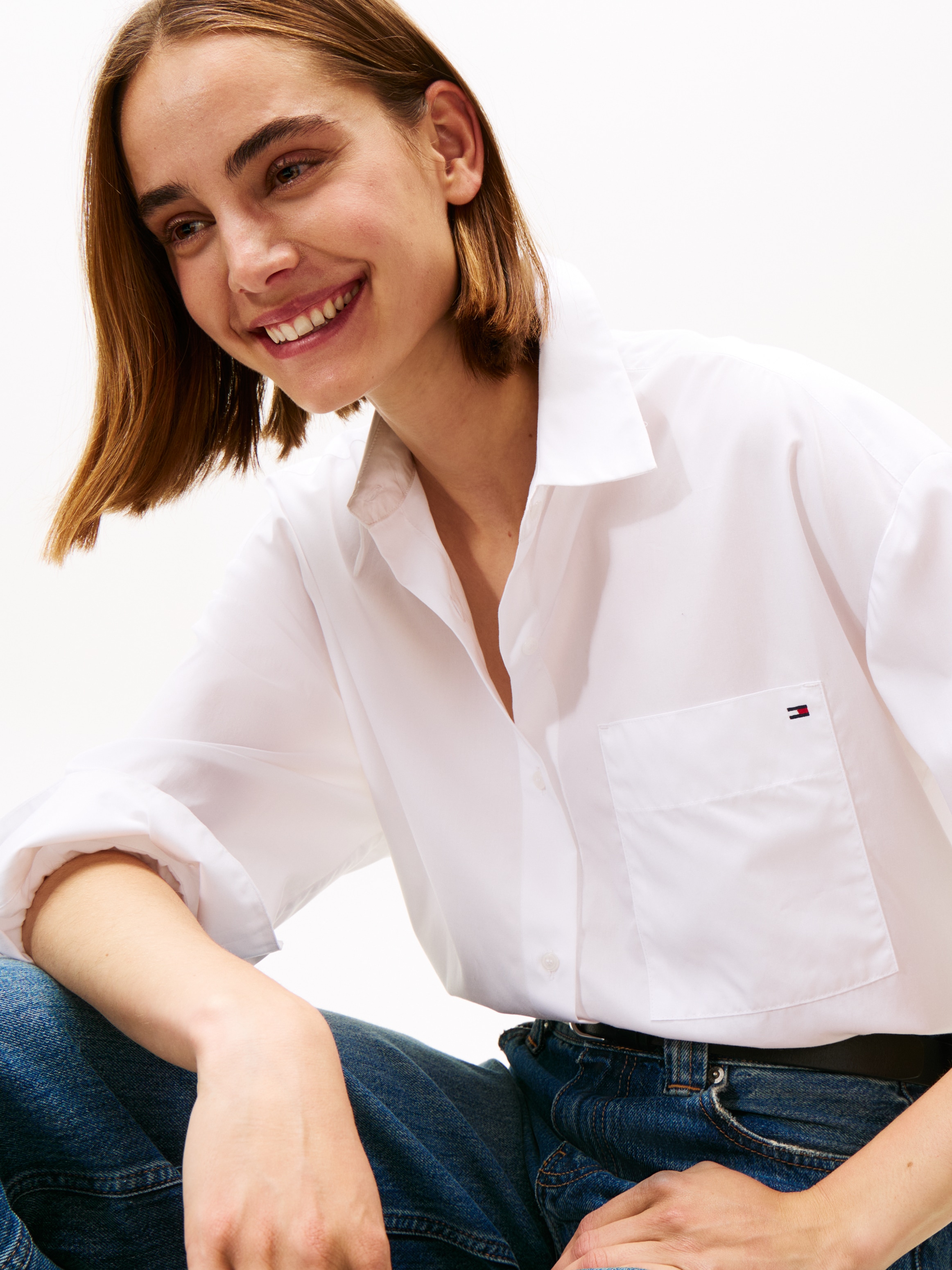 Tommy Hilfiger Hemdbluse »NEW POPLIN EASY SHIRT«