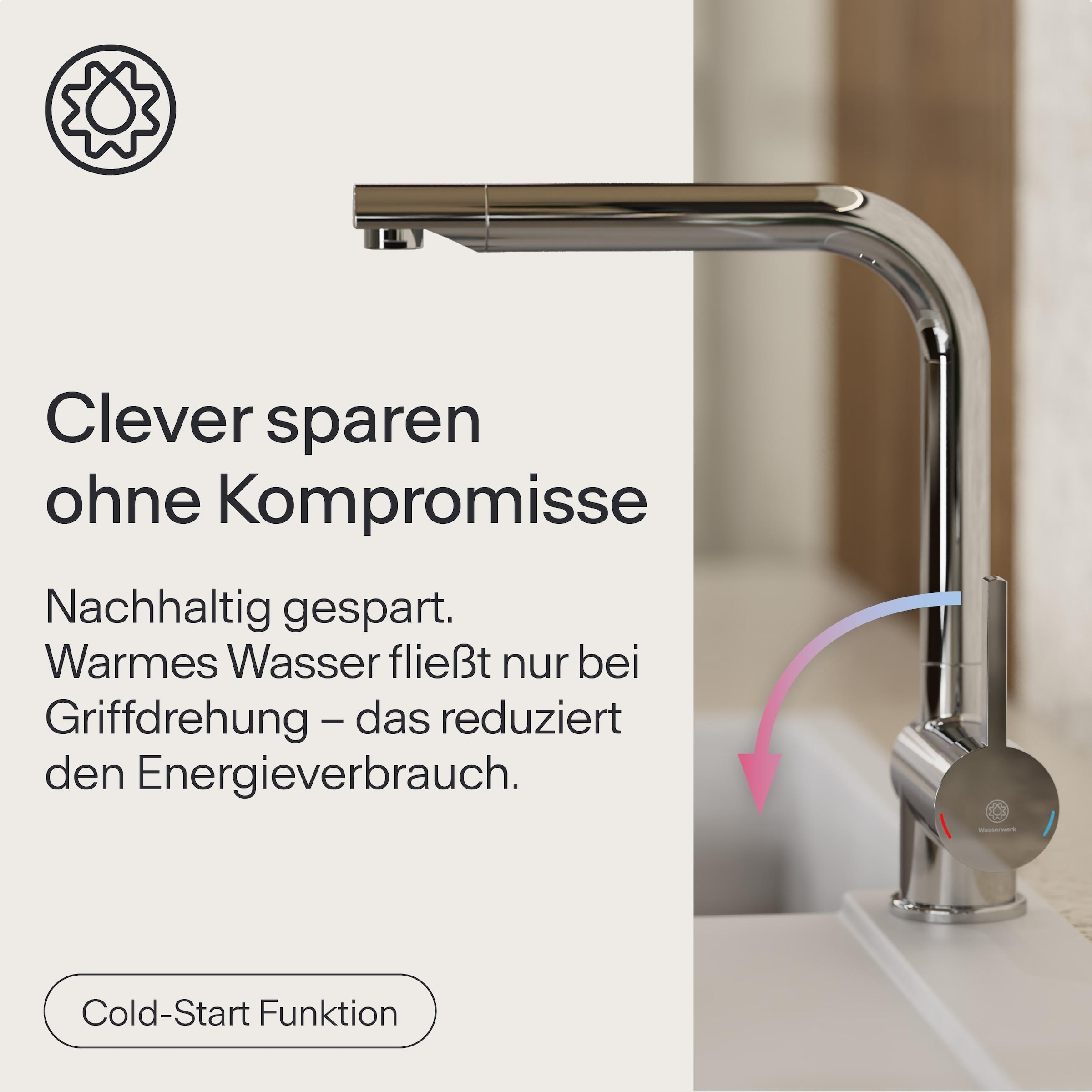 WASSERWERK Spültischarmatur »WK 4, Wasserhahn, Küche, Einhebelmischer«