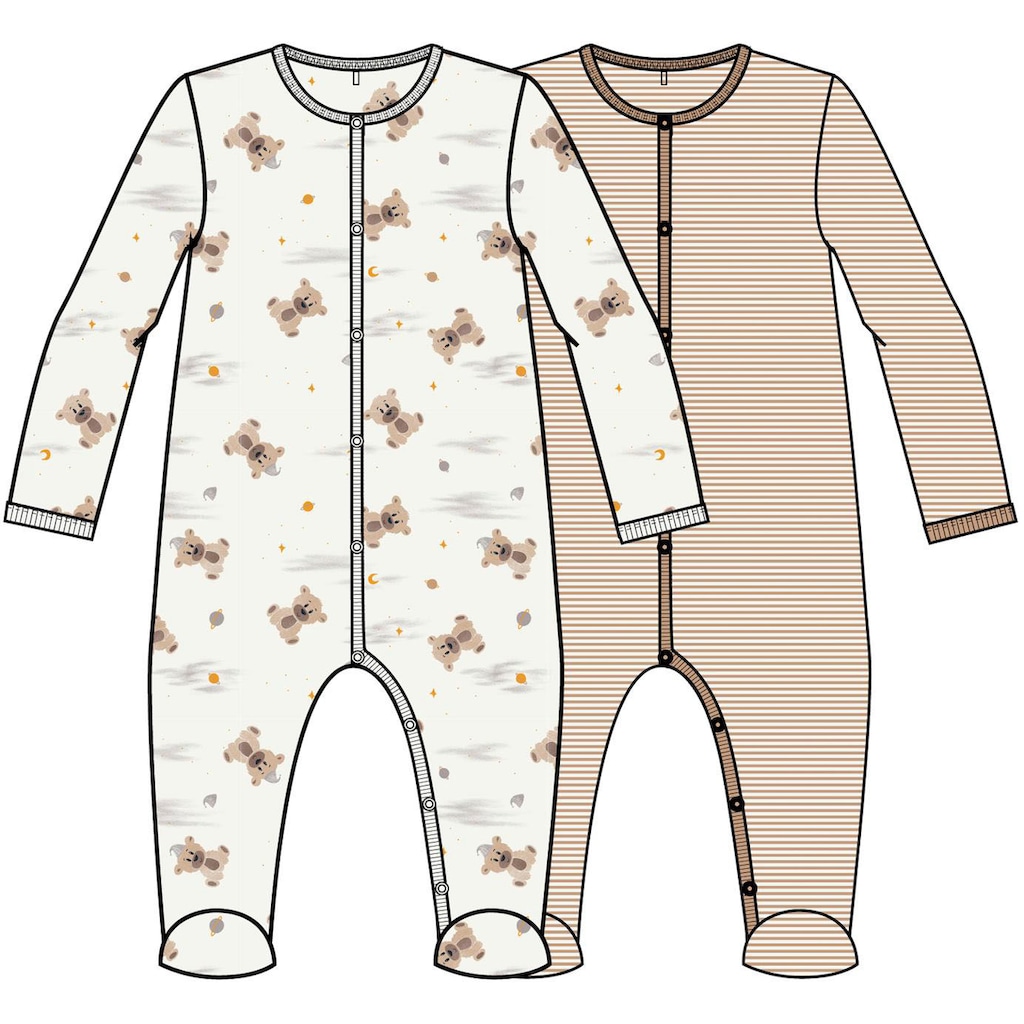Name It Schlafoverall »NBNNIGHTSUIT 2P W/F INCENSE TEDDY«