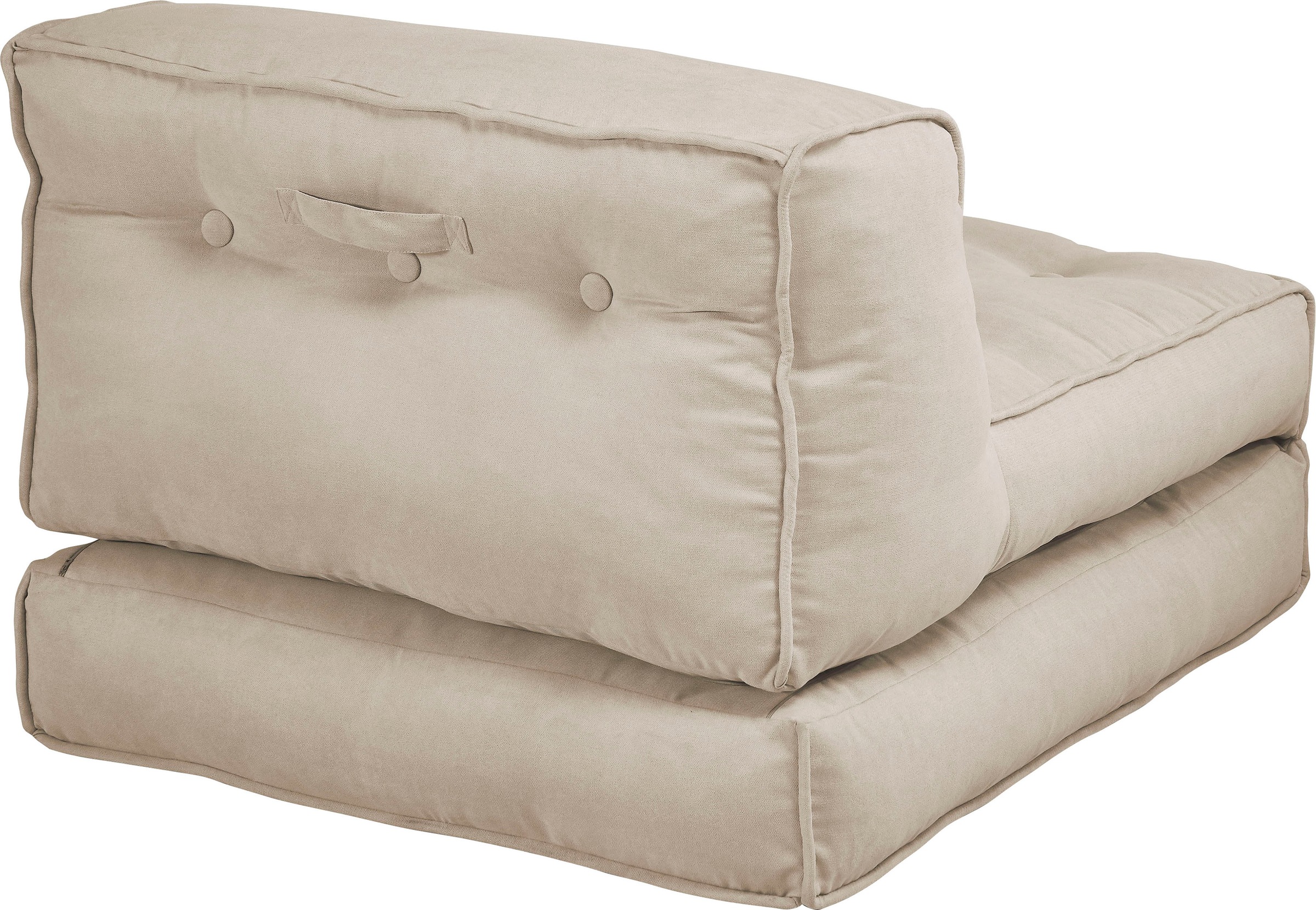INOSIGN Sessel »Pia«, Loungesessel in 2 Größen, mit Schlaffunktion und Pouf-Funktion.